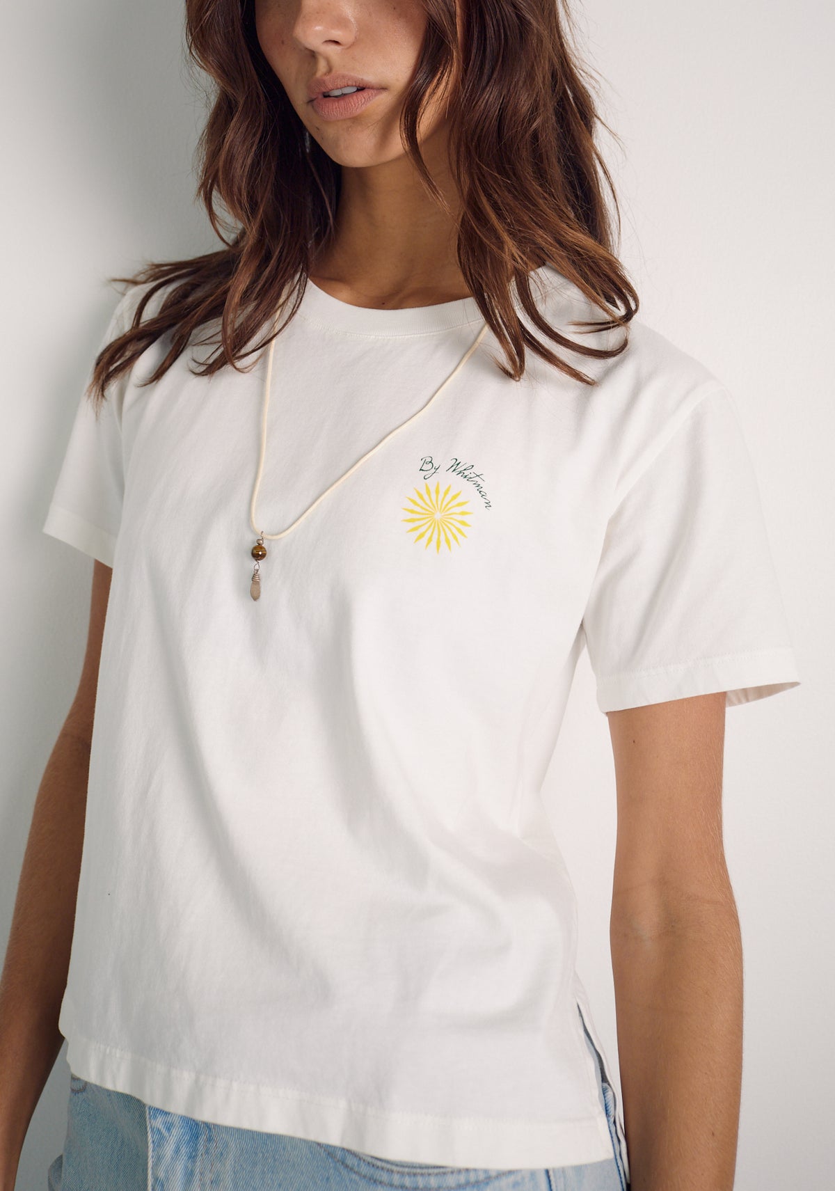 Camiseta M Garbo Estampado Marfil