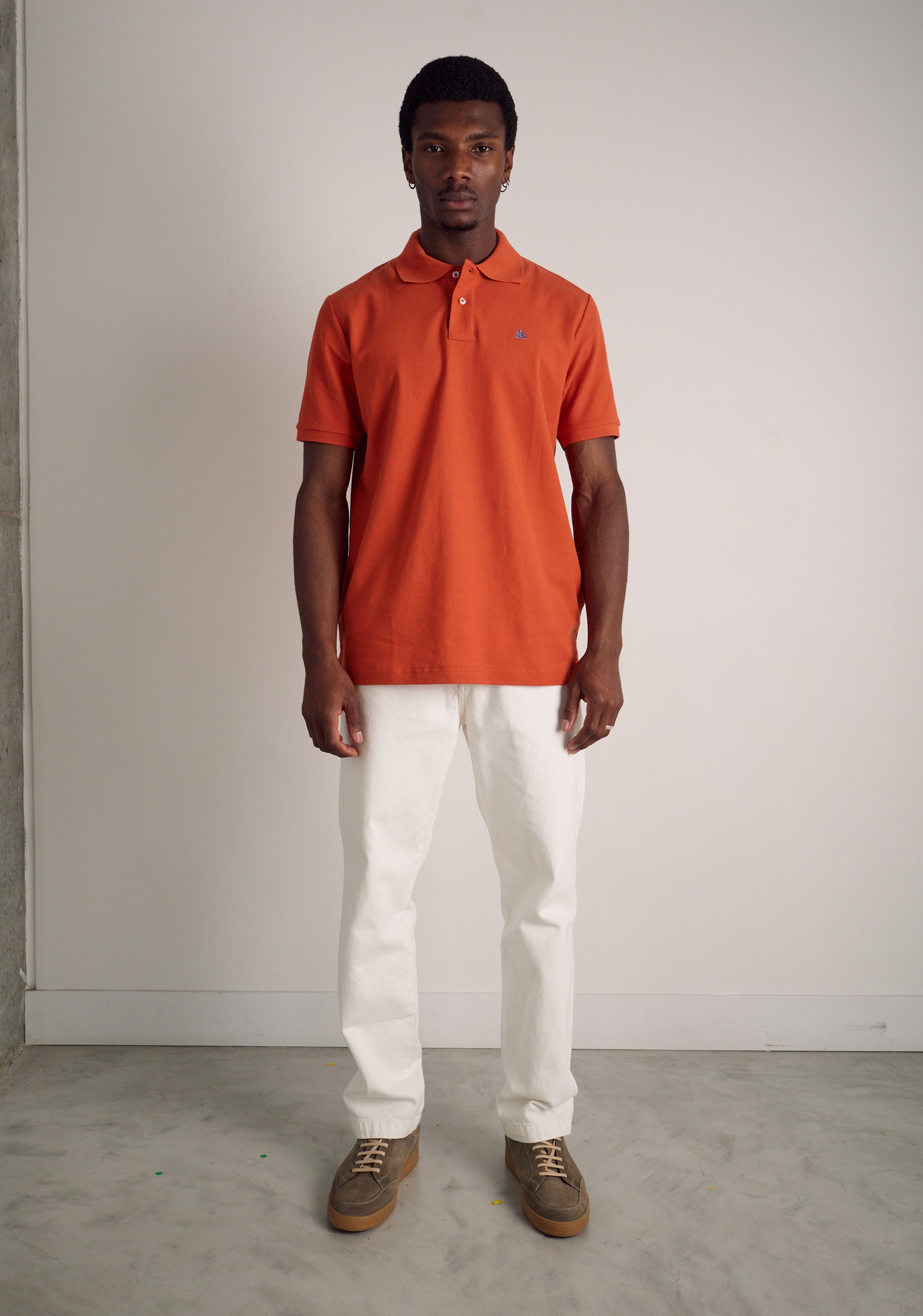 Camiseta Polo H L-Azm Terracota