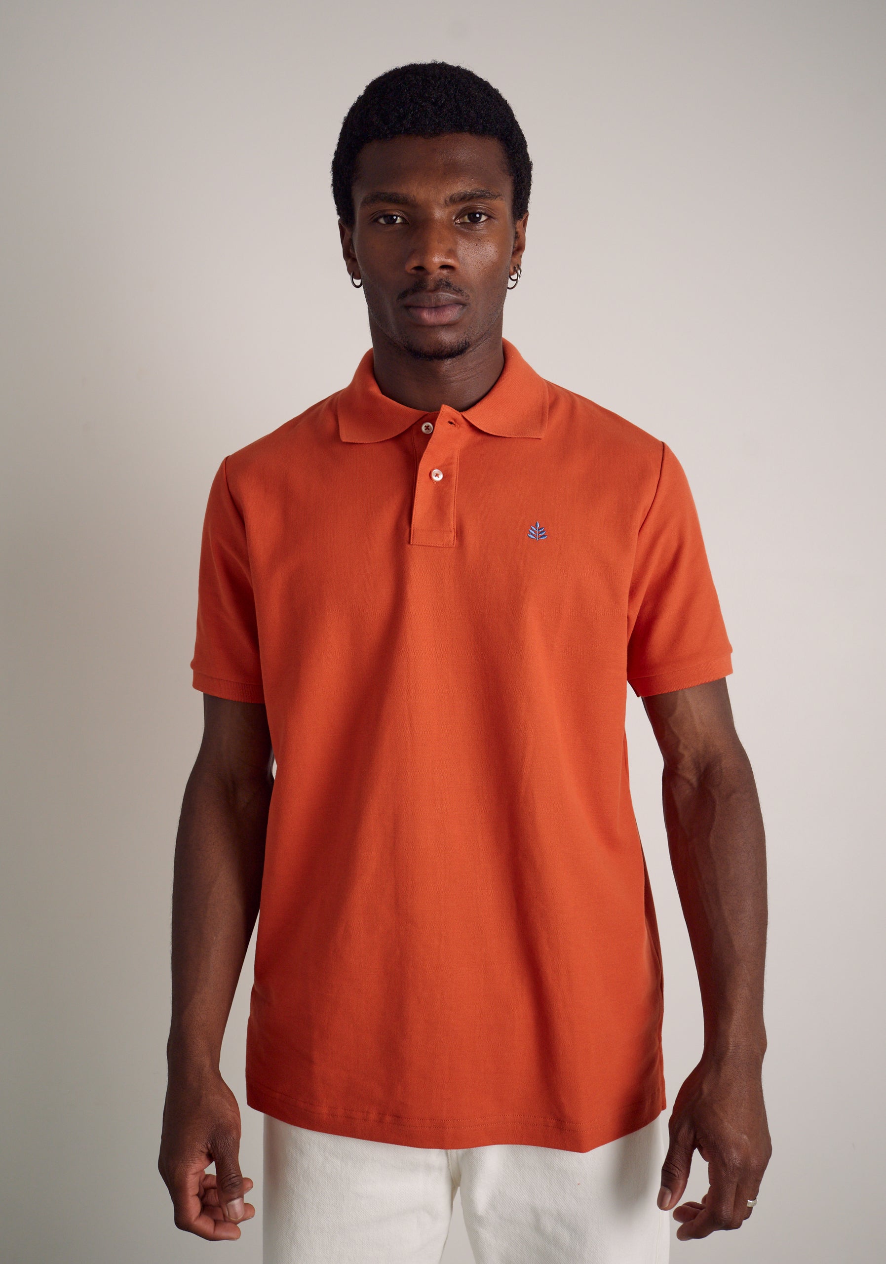 Camiseta Polo H L-Azm Terracota-3