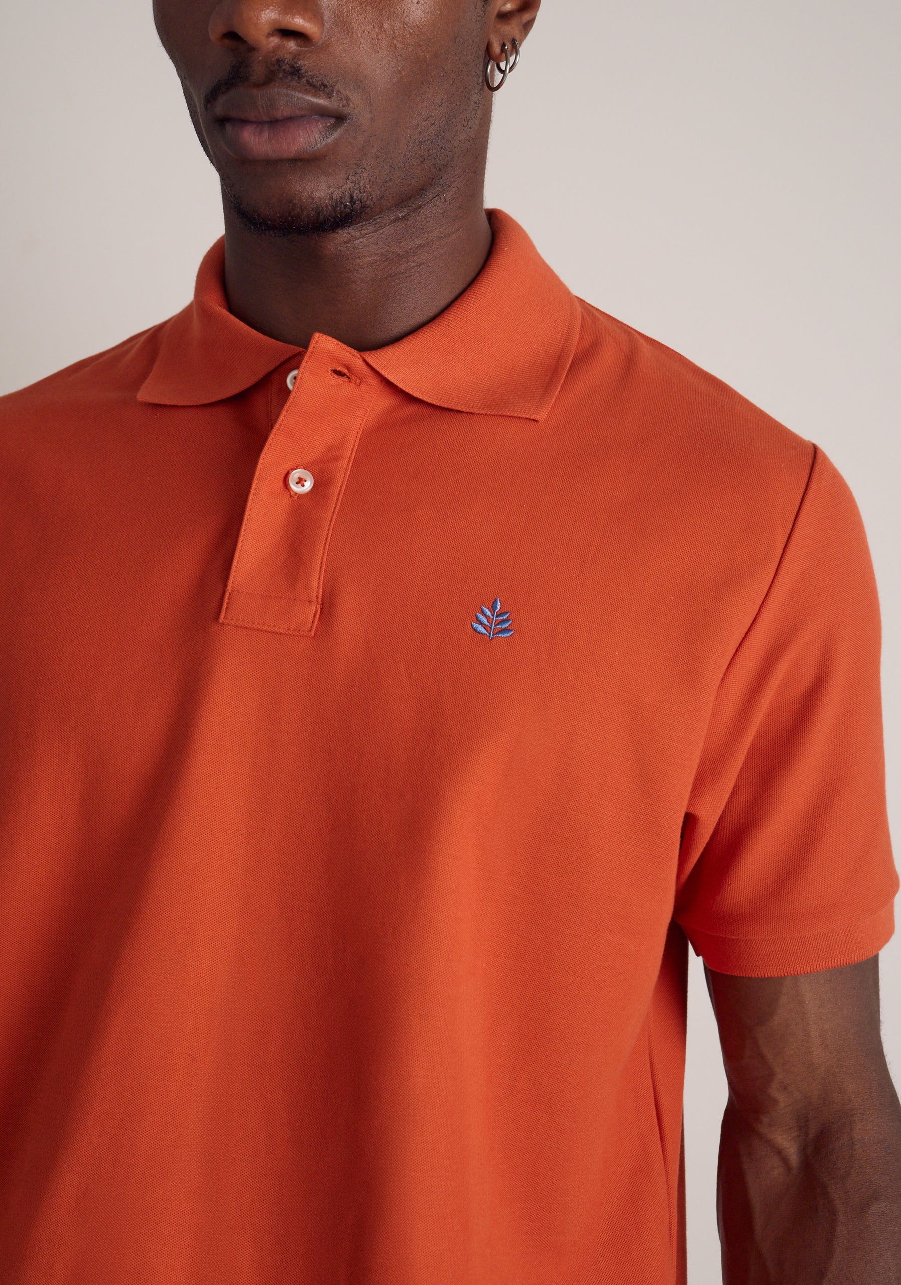 Camiseta Polo H L-Azm Terracota-4