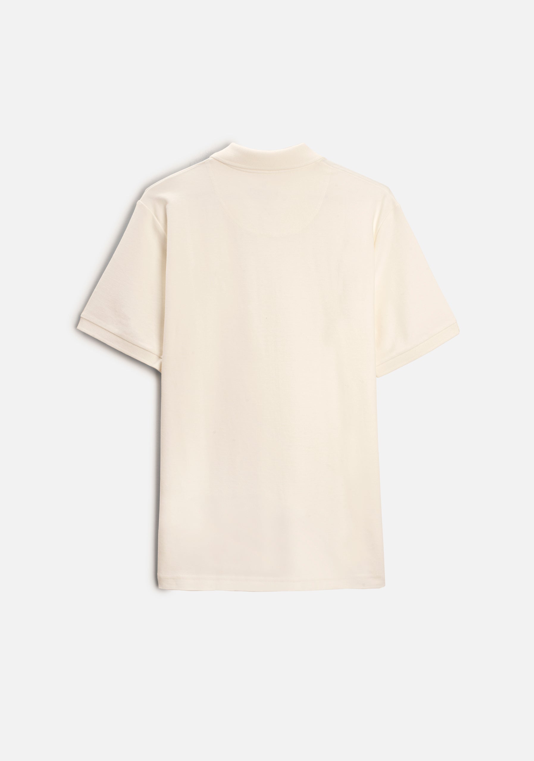 Camiseta Polo H Unicolor L-Fuc Marfil.
