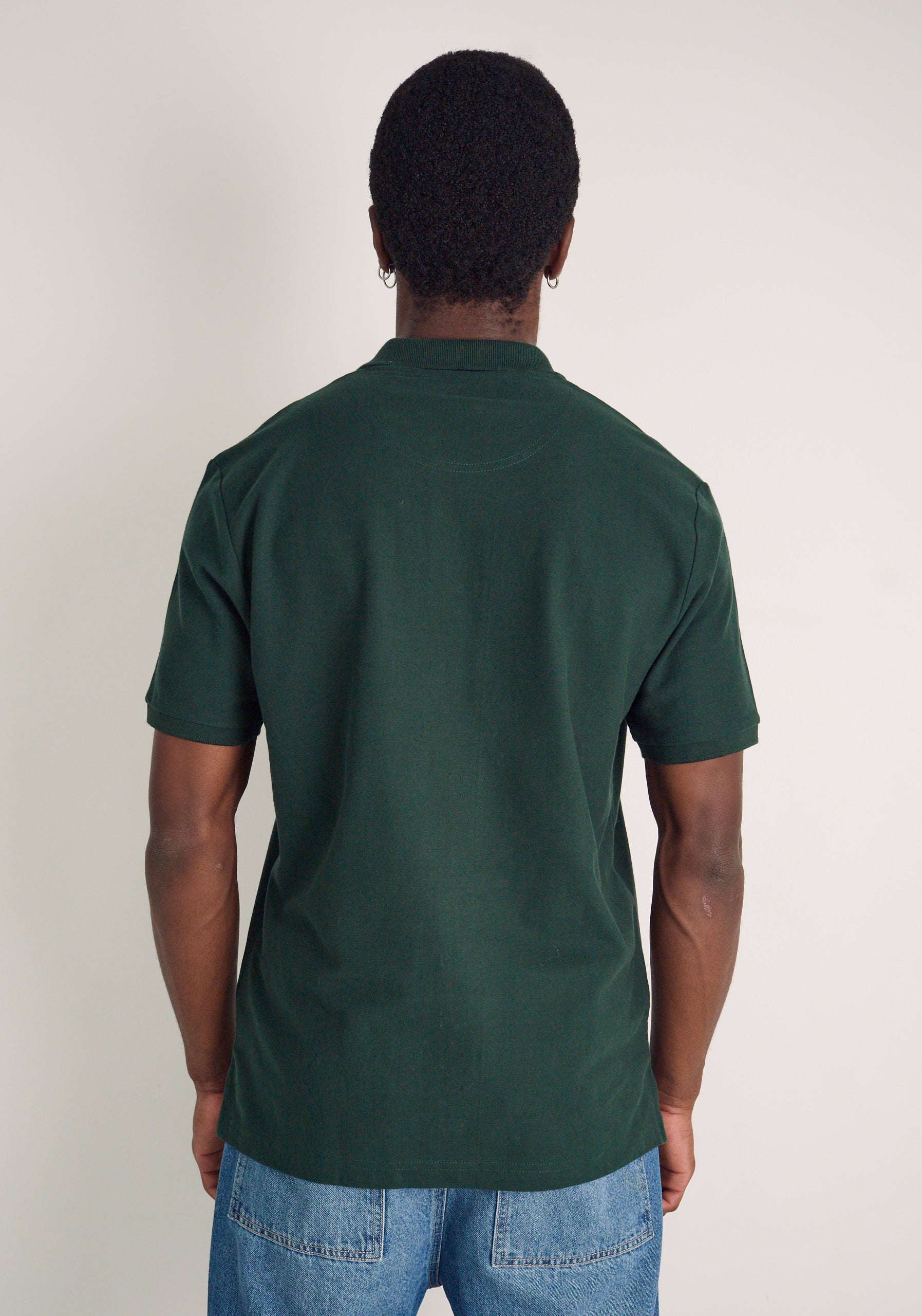 Camiseta Polo H Unicolor L-Nar Verde Osc