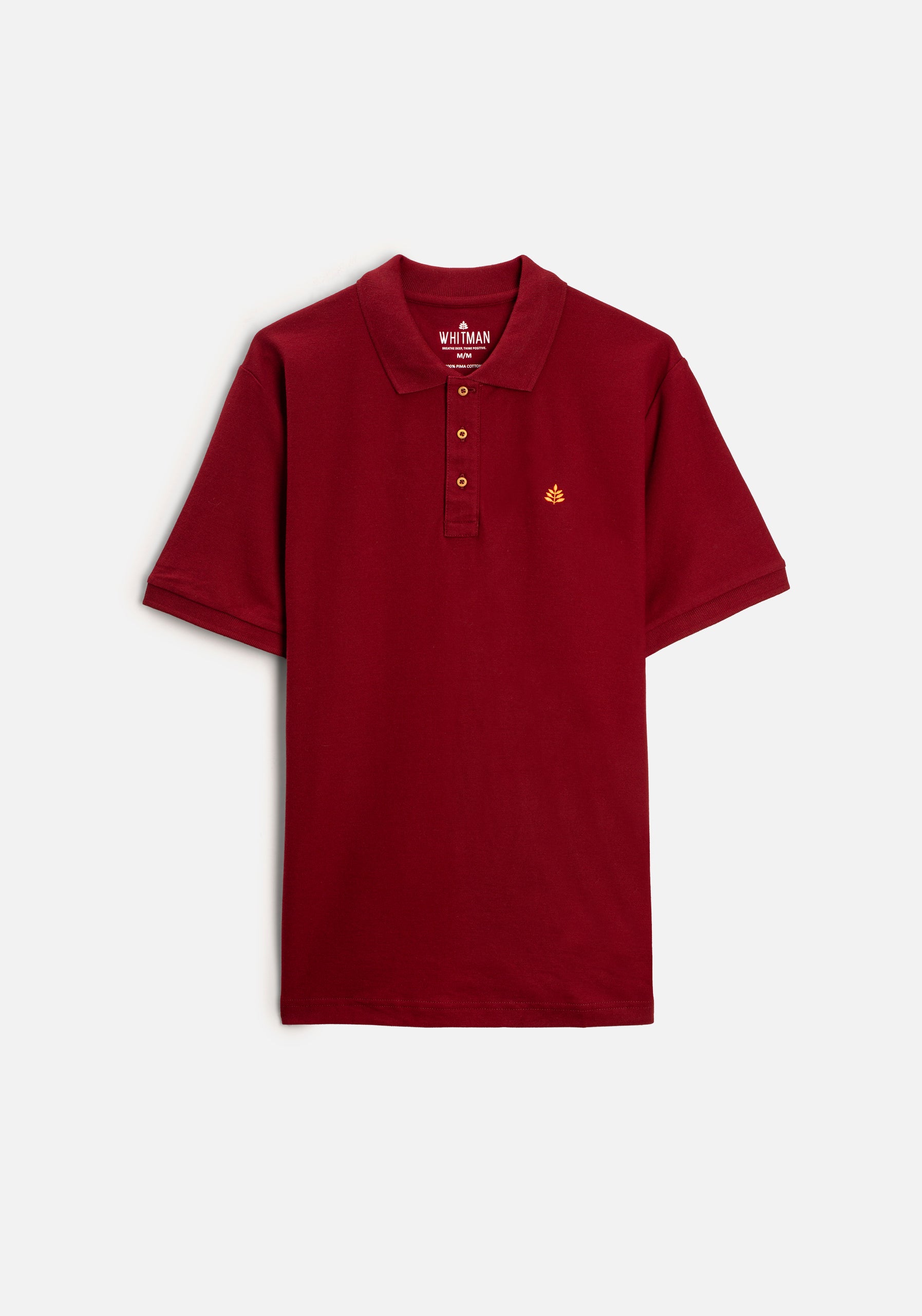 Camiseta Polo H Unicolor L-Nar Vino