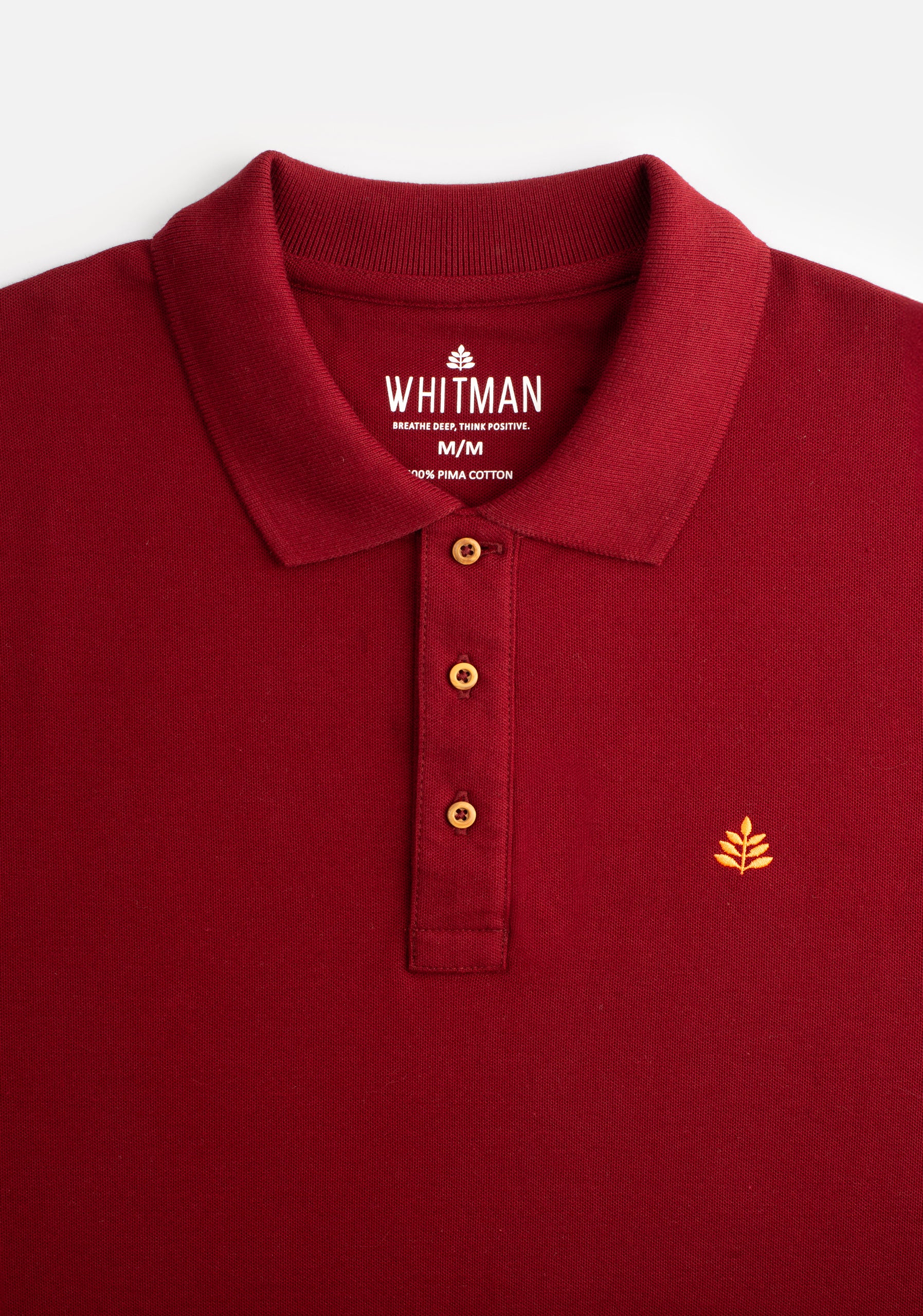 Camiseta Polo H Unicolor L-Nar Vino