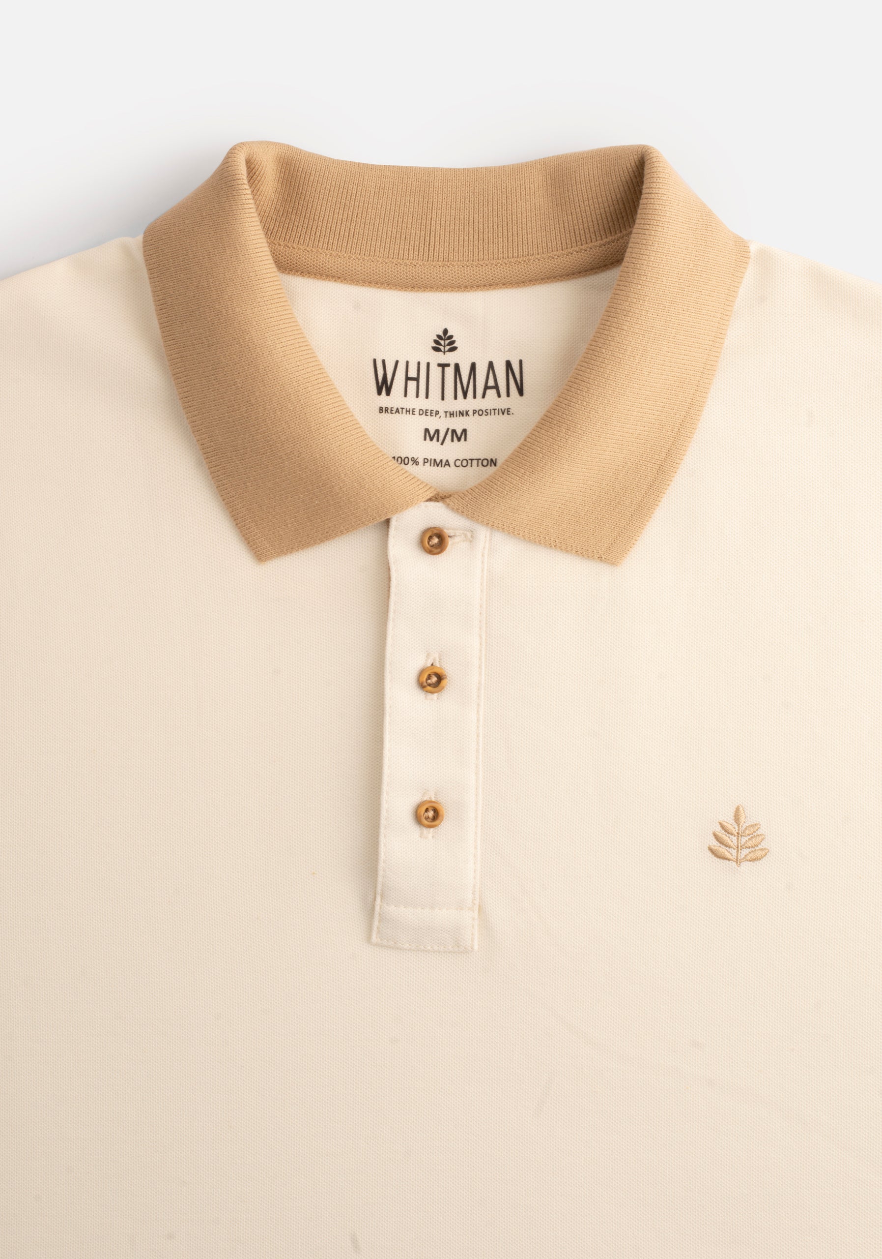 Camiseta Polo H Unicolor Mzc. Marfil L-Atn