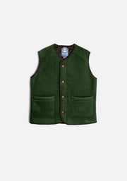 Chaleco H Adam Sherpa Verde Osc.