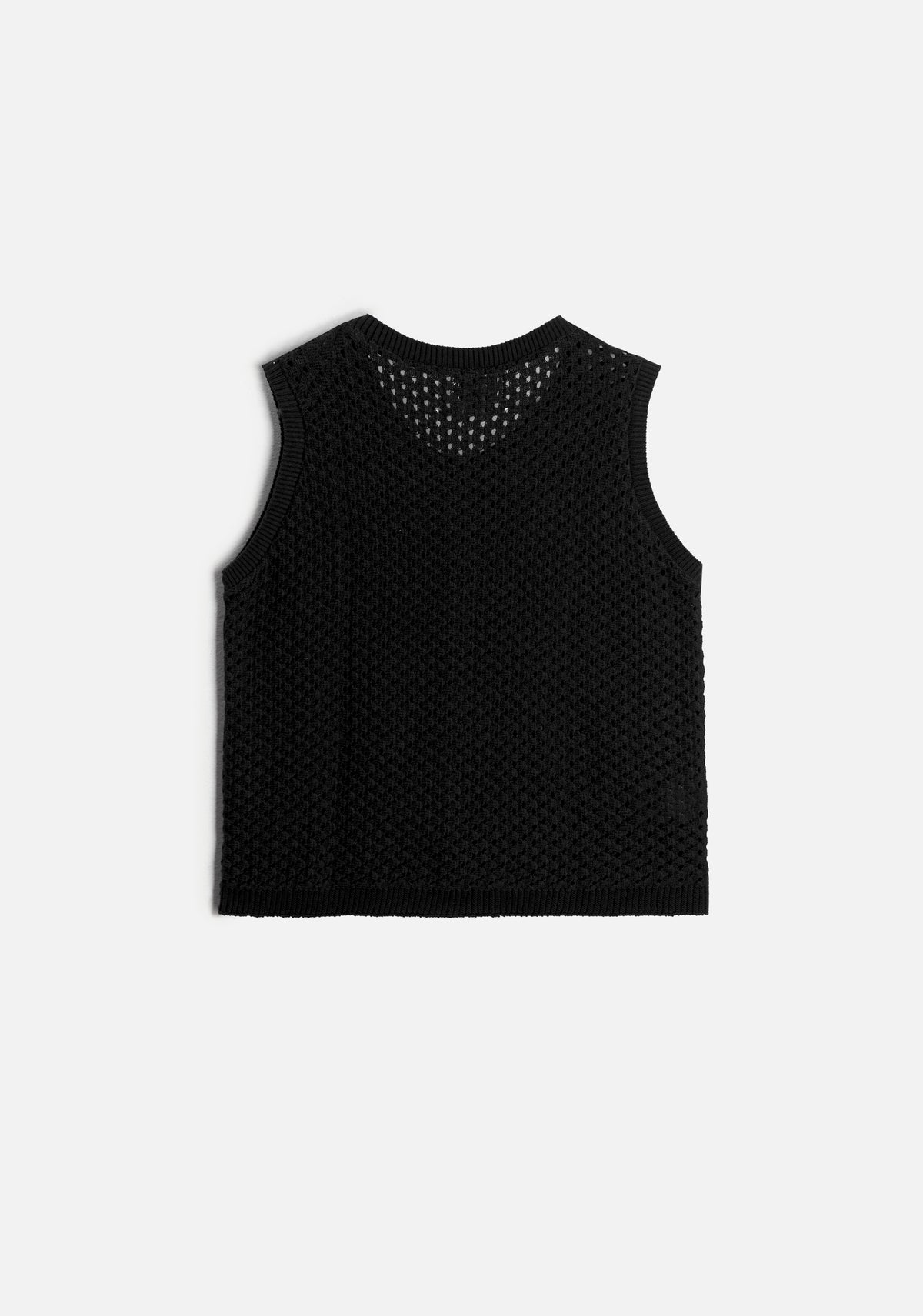 Chaleco M Meurisse Tejido Negro