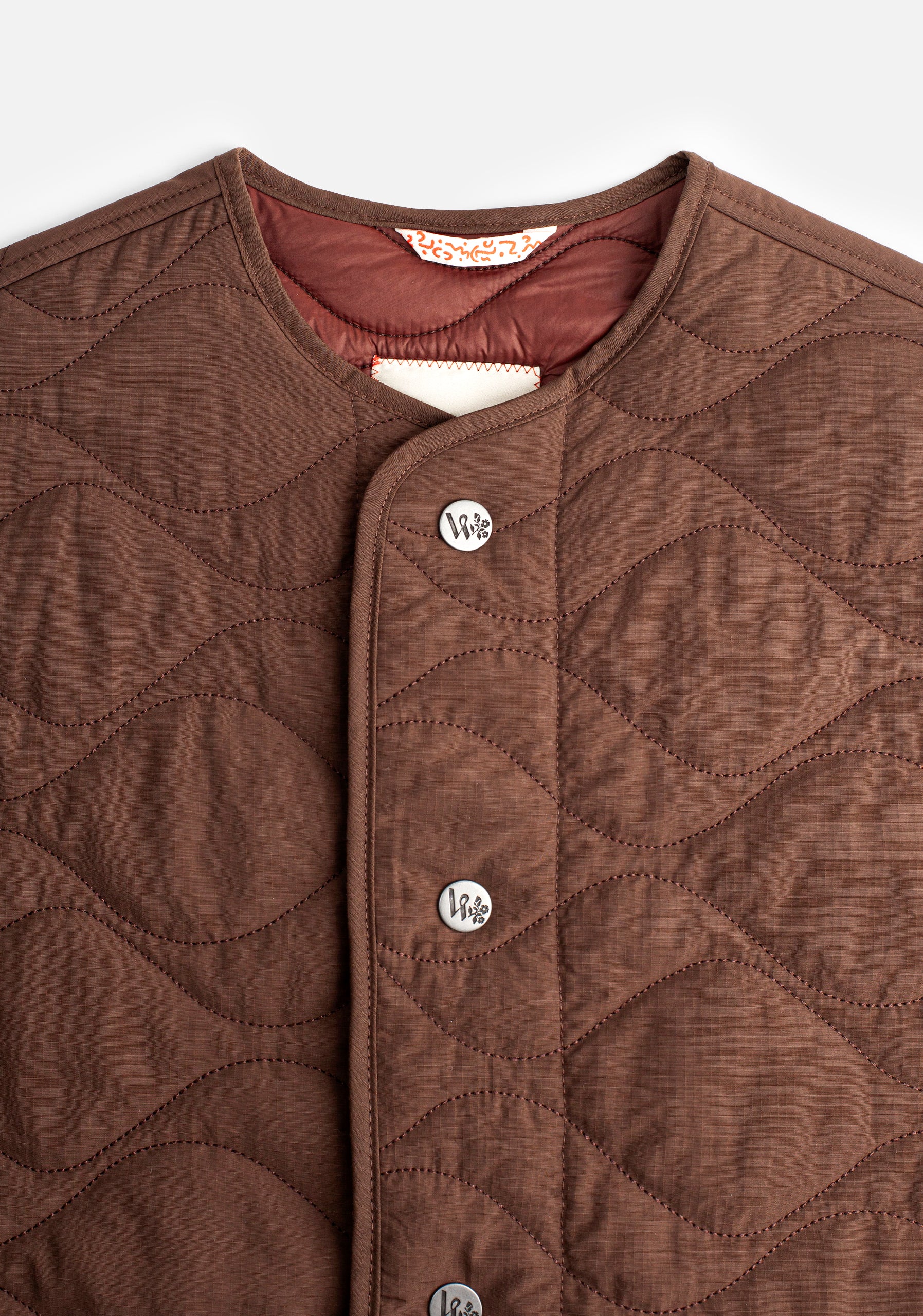 Chaleco U Verne Quilted Café-3