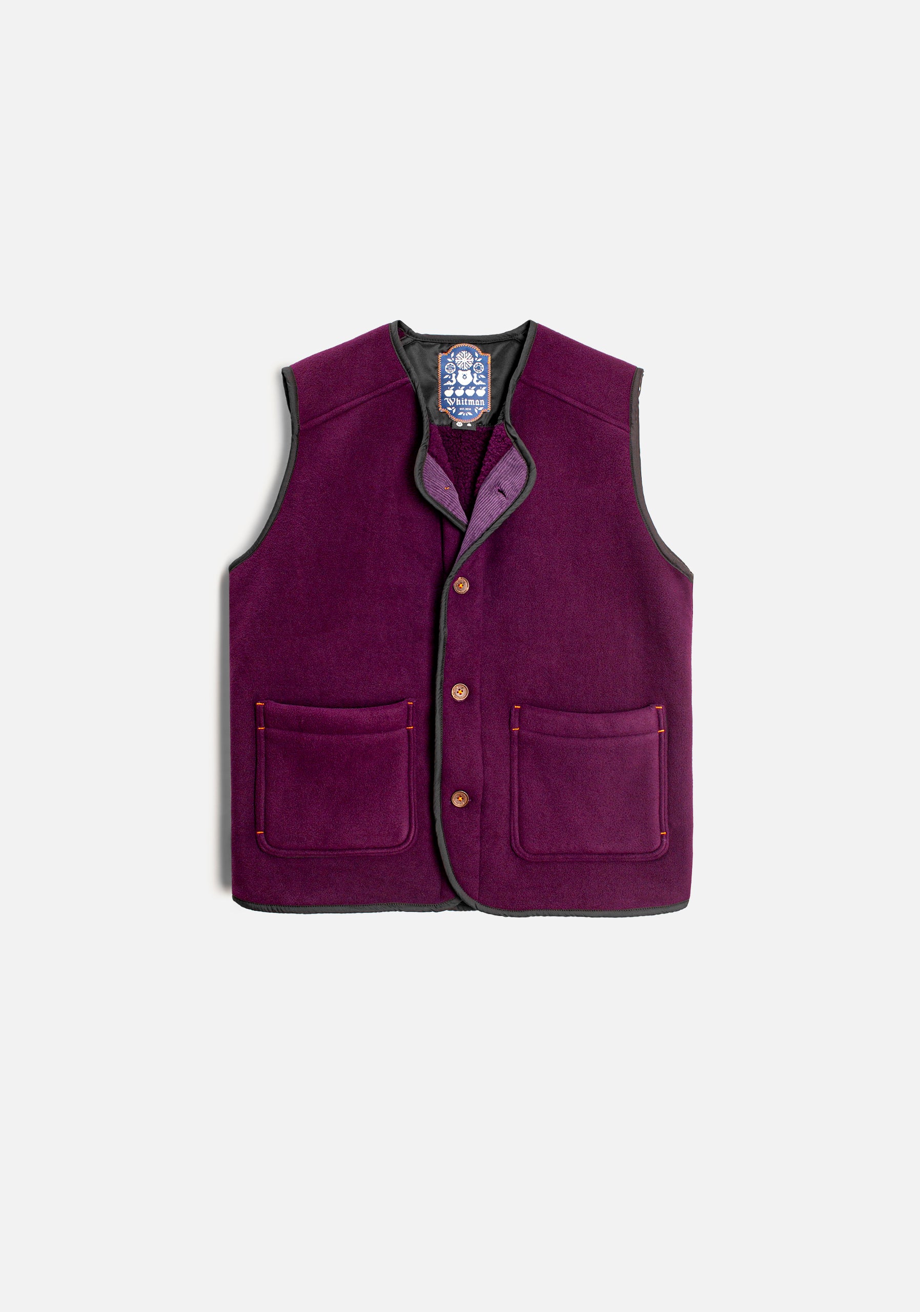 Chaleco H Adam Sherpa Morado