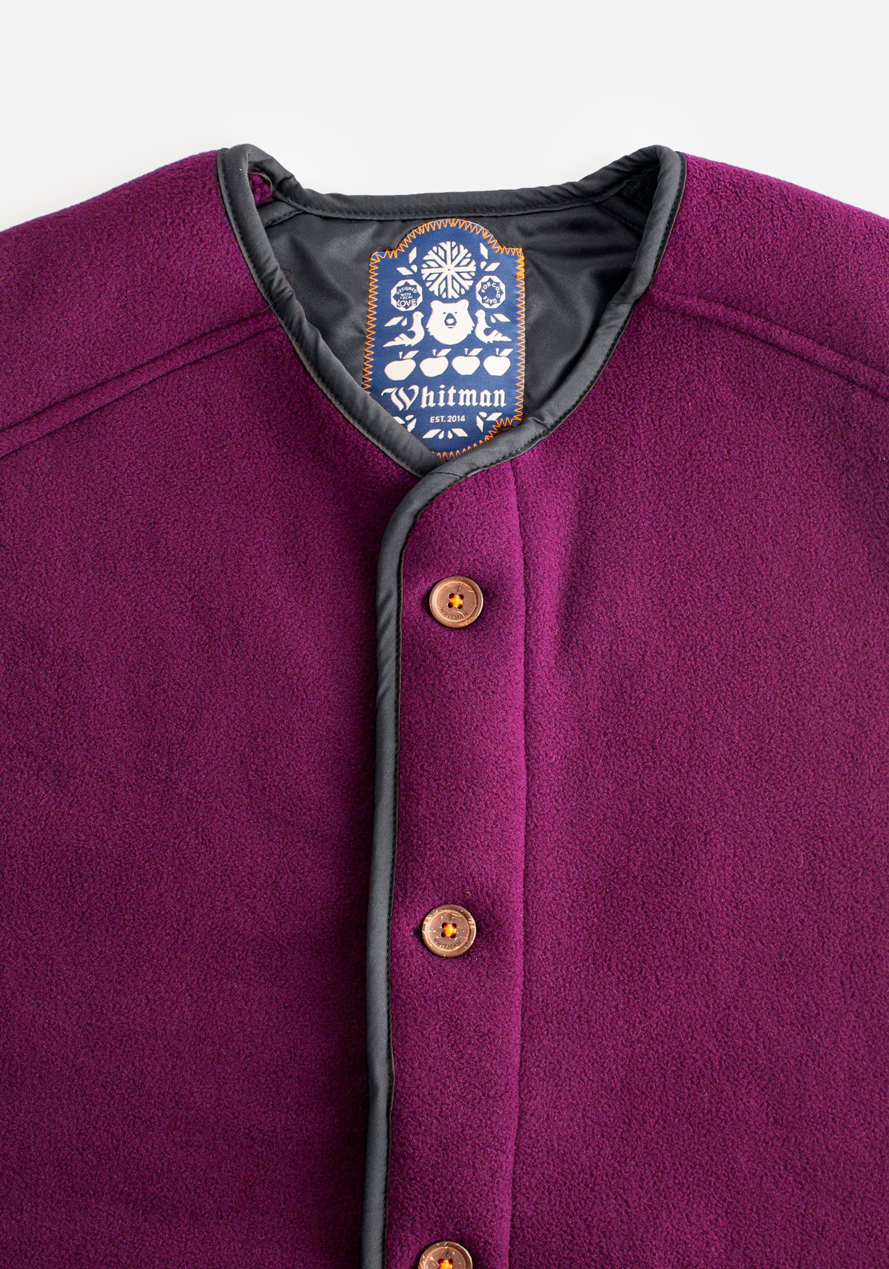 Chaleco H Adam Sherpa Morado