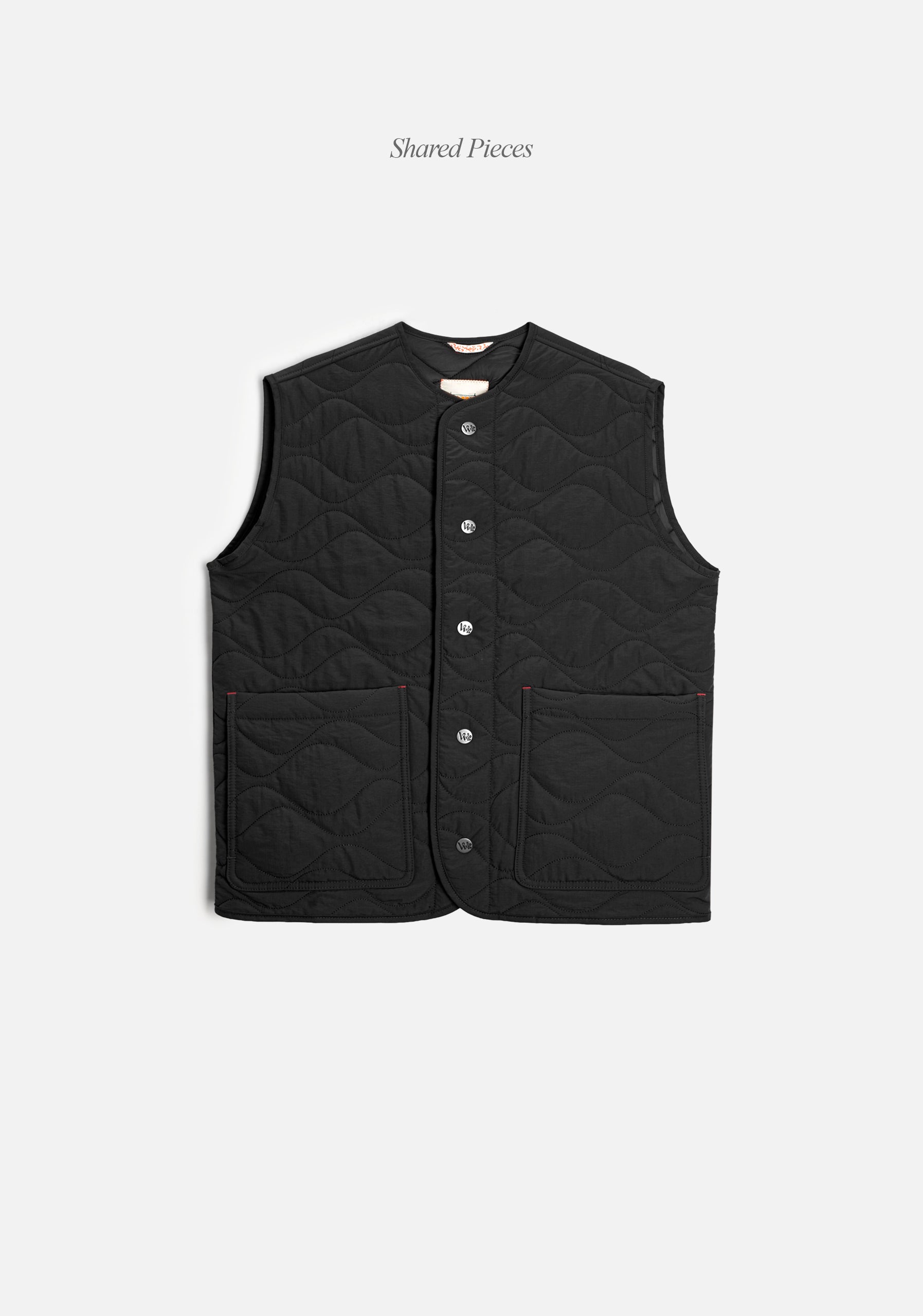 Chaleco U Verne Quilted Negro