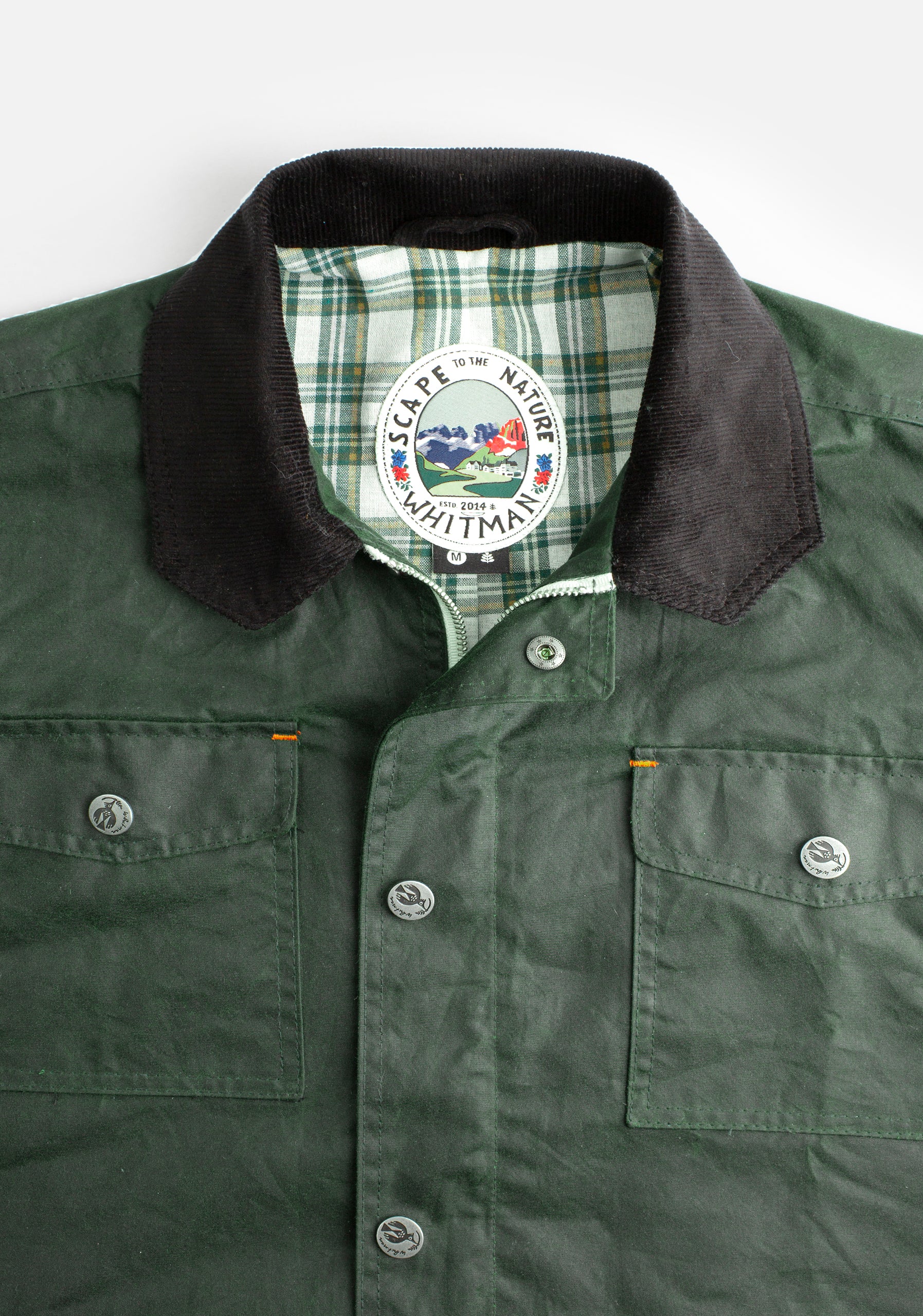 Chaqueta Bourke Wax Verde Oscuro