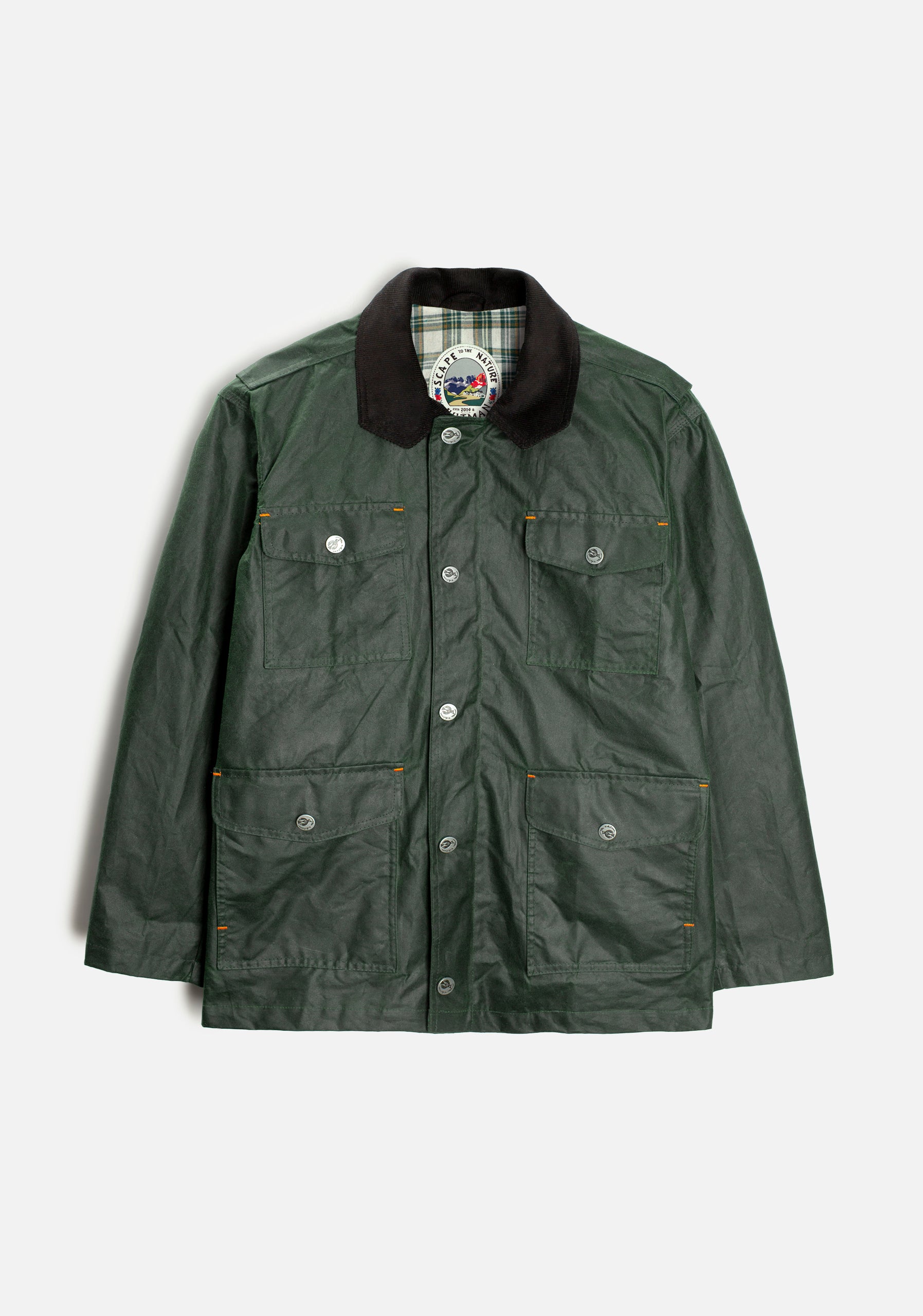 Chaqueta Bourke Wax Verde Oscuro
