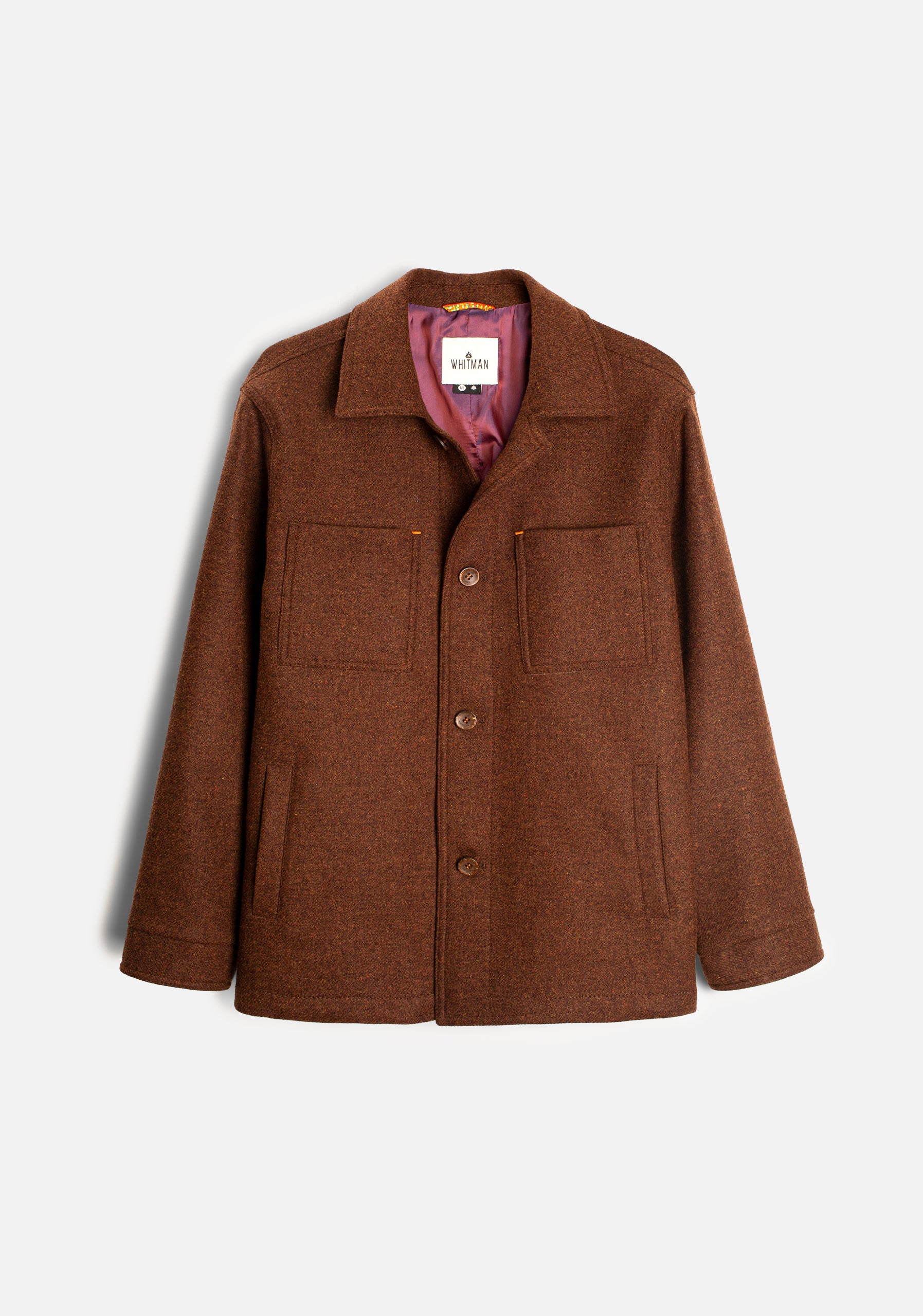 Chaqueta H Apolo Lana Unicolor Cafe Med Jaspe