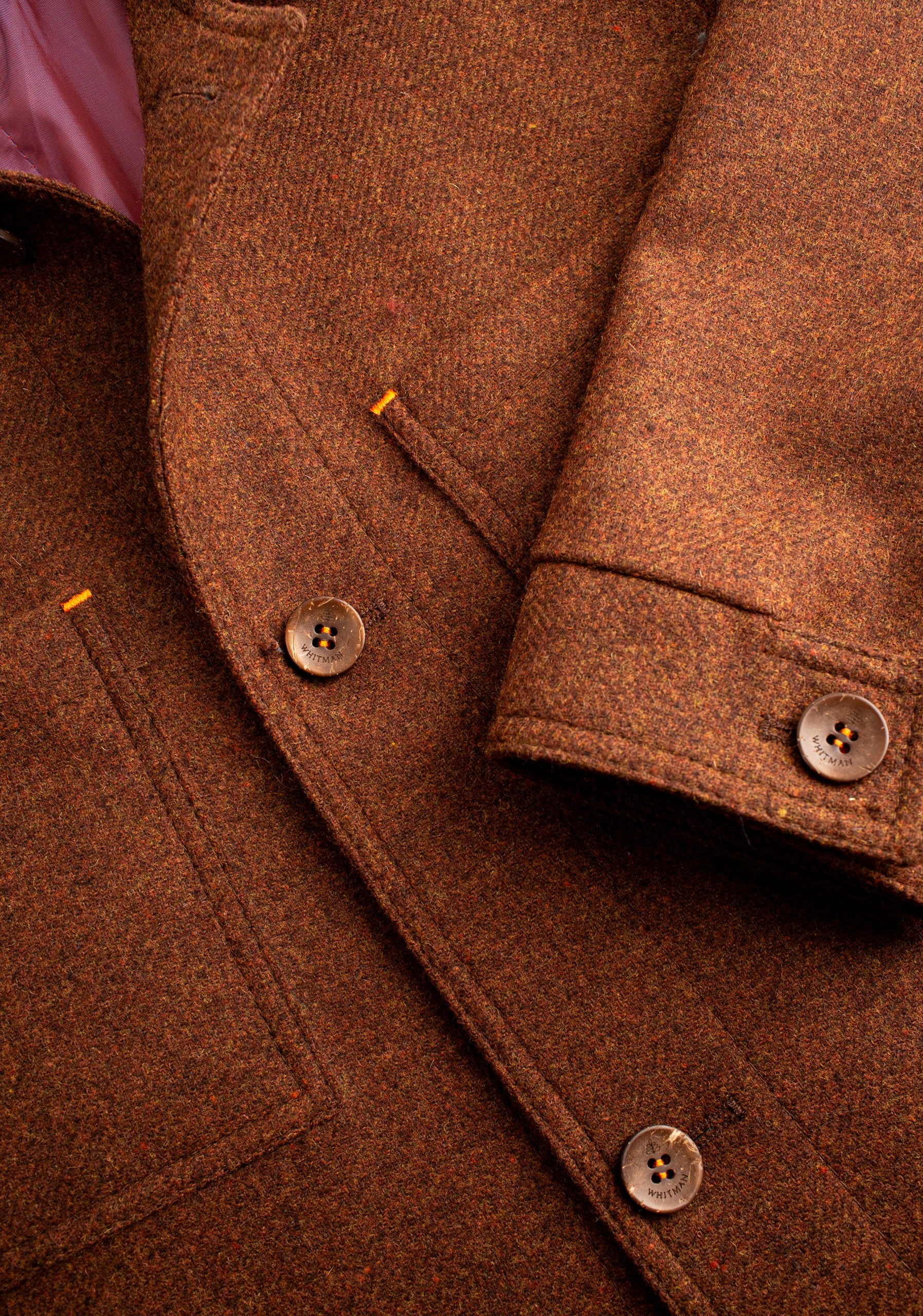 Chaqueta H Apolo Lana Unicolor Cafe Med Jaspe