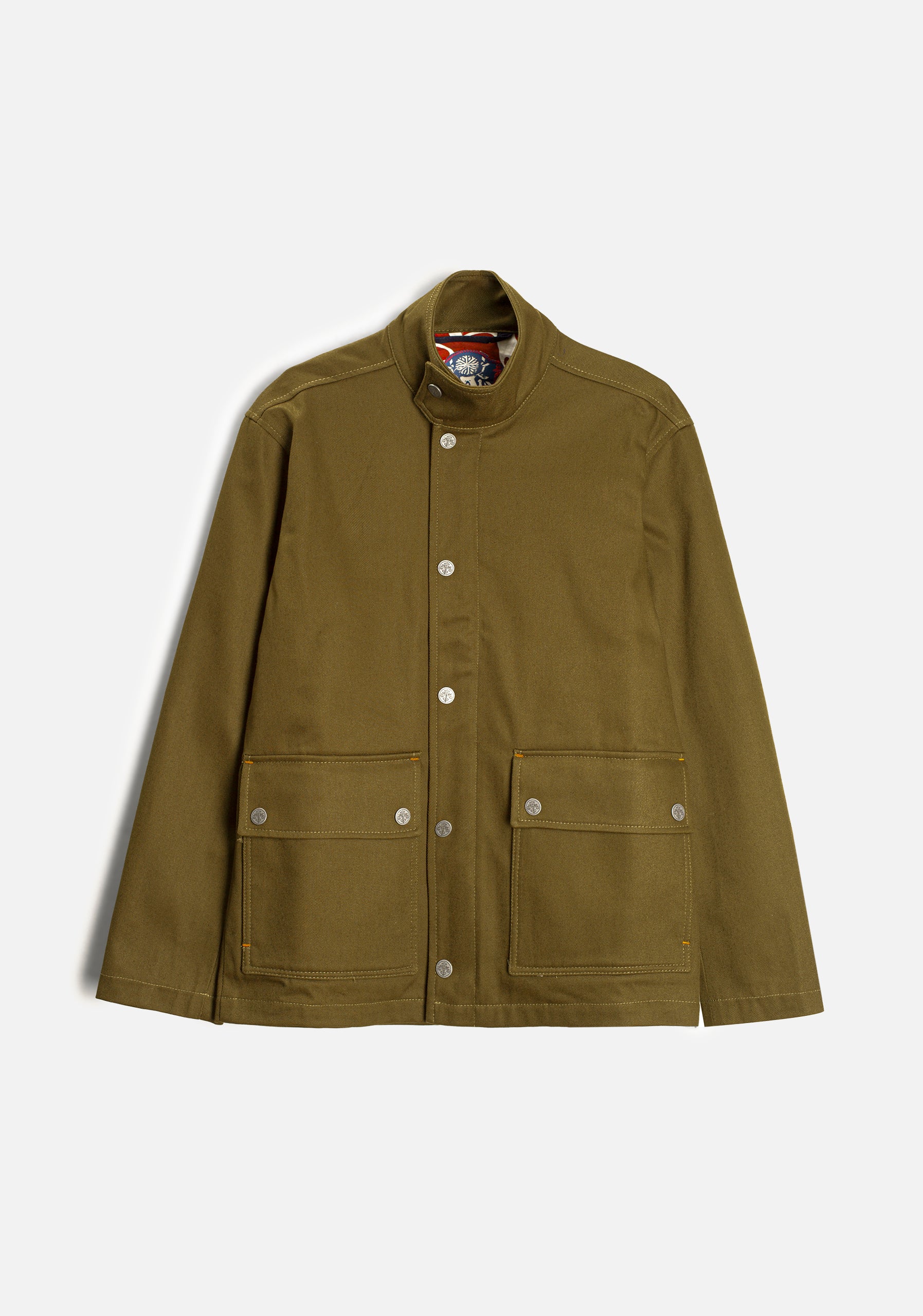 Chaqueta H Milos Algodón Unicolor Verde Medio