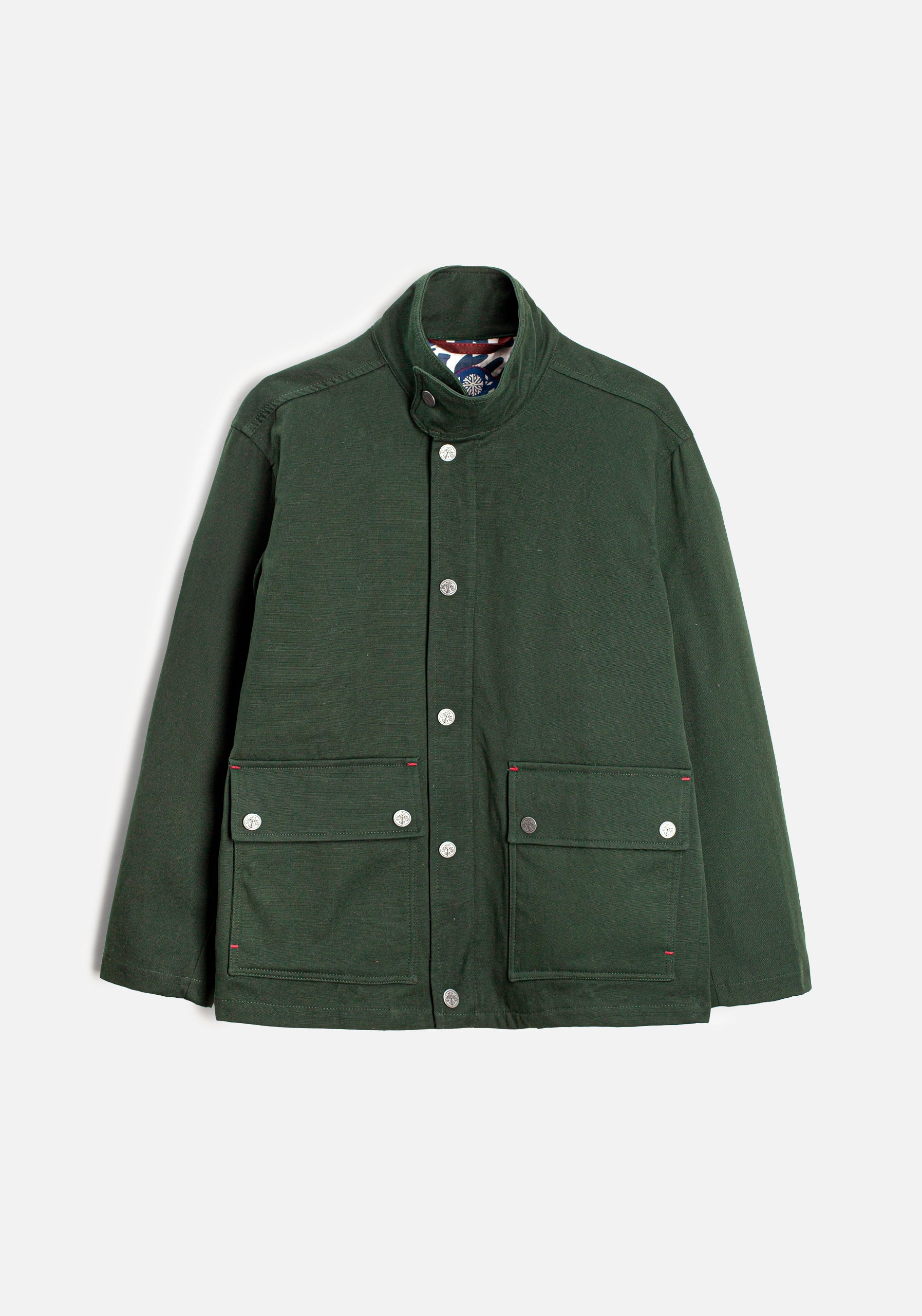 Chaqueta H Milos V2 Algodón Unicolor Verde Osc