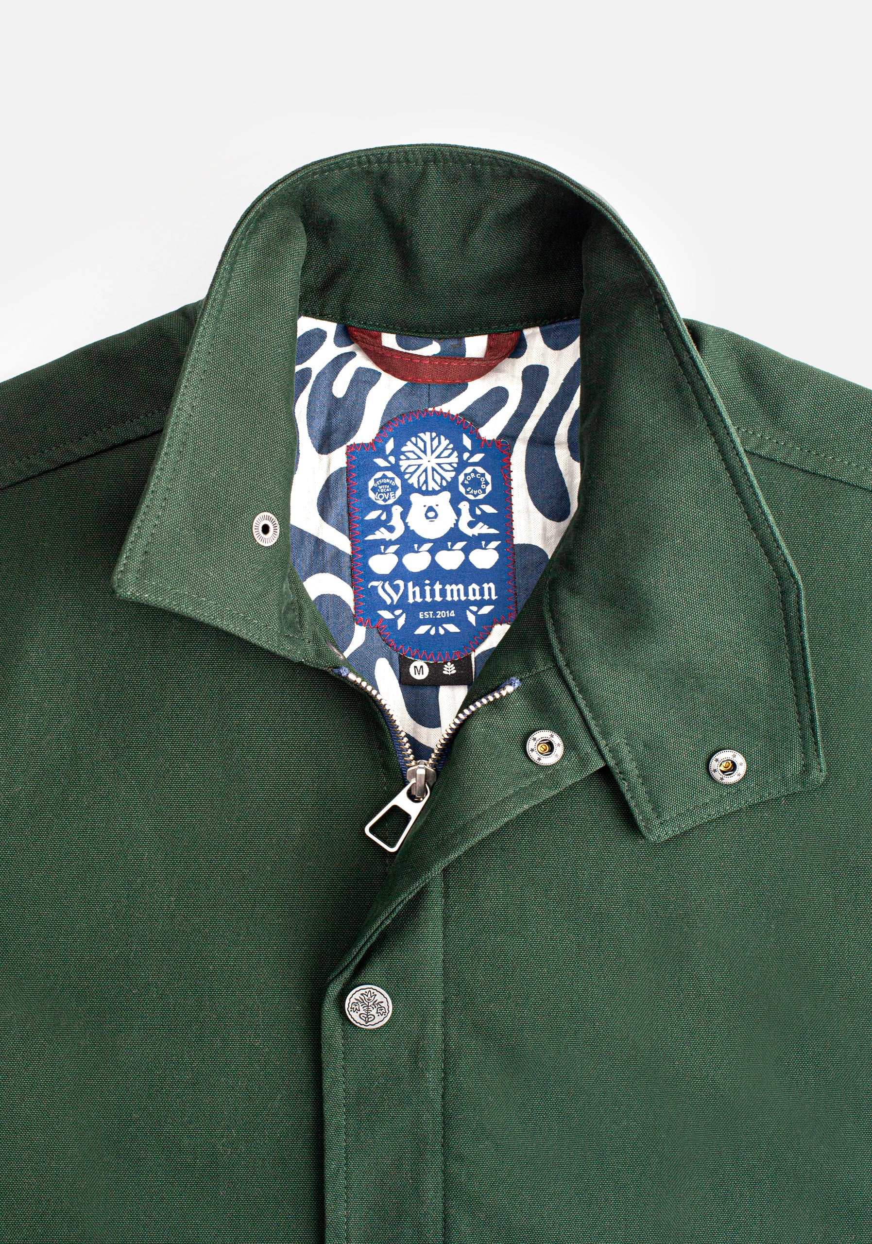 Chaqueta H Milos V2 Algodón Unicolor Verde Osc