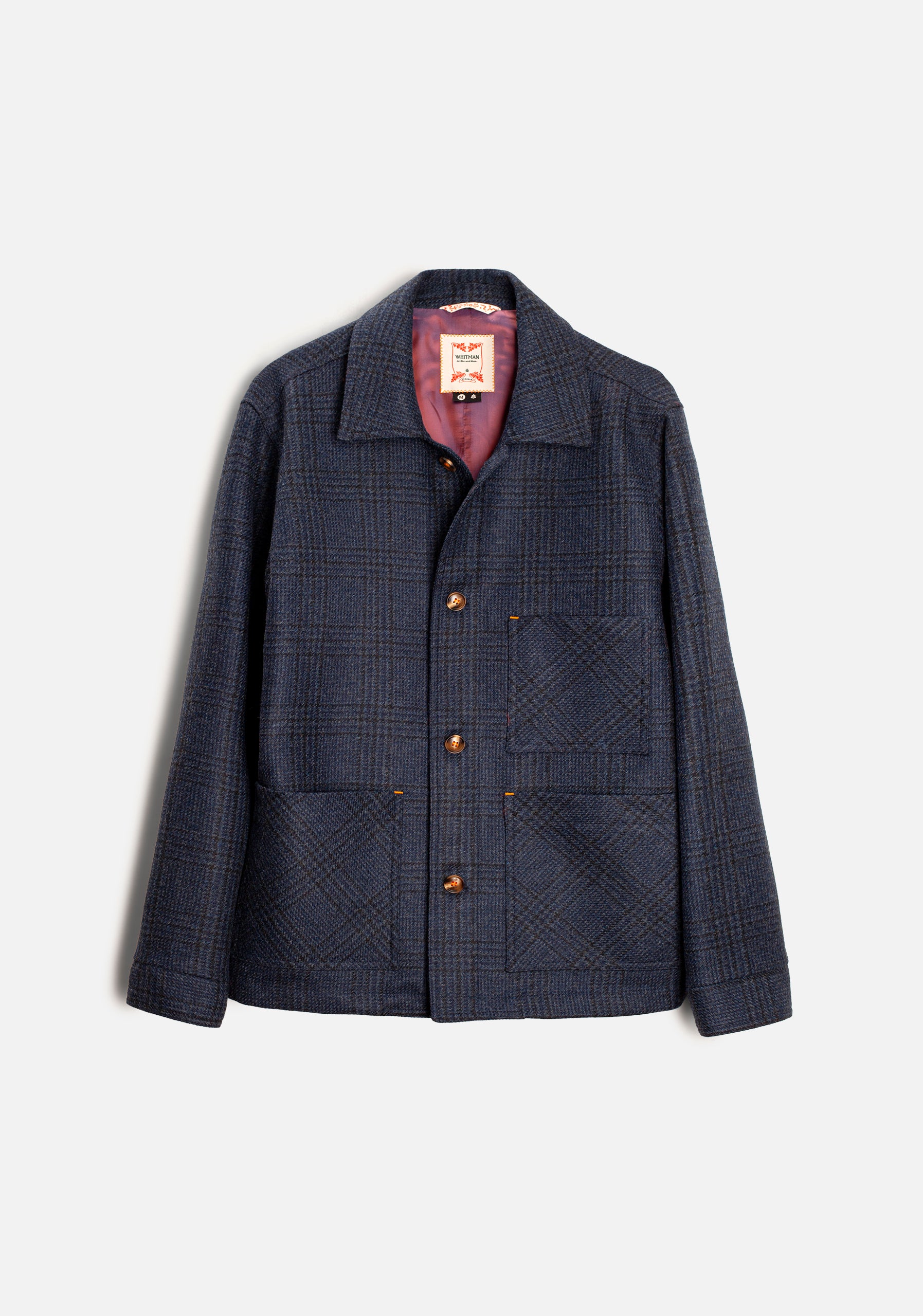 Chaqueta H New Seneca Cuadros Azul Osc