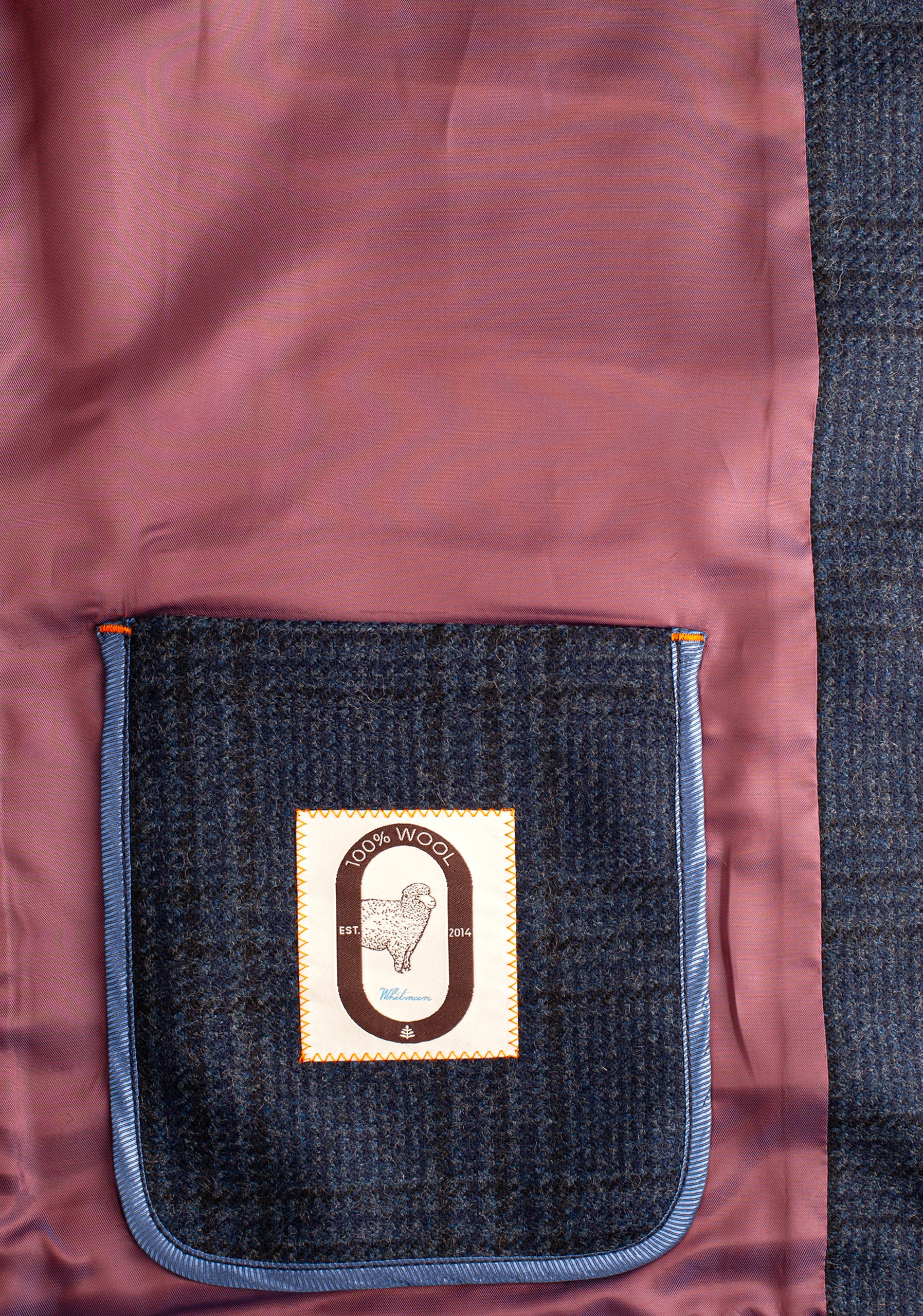 Chaqueta H New Seneca Cuadros Azul Osc