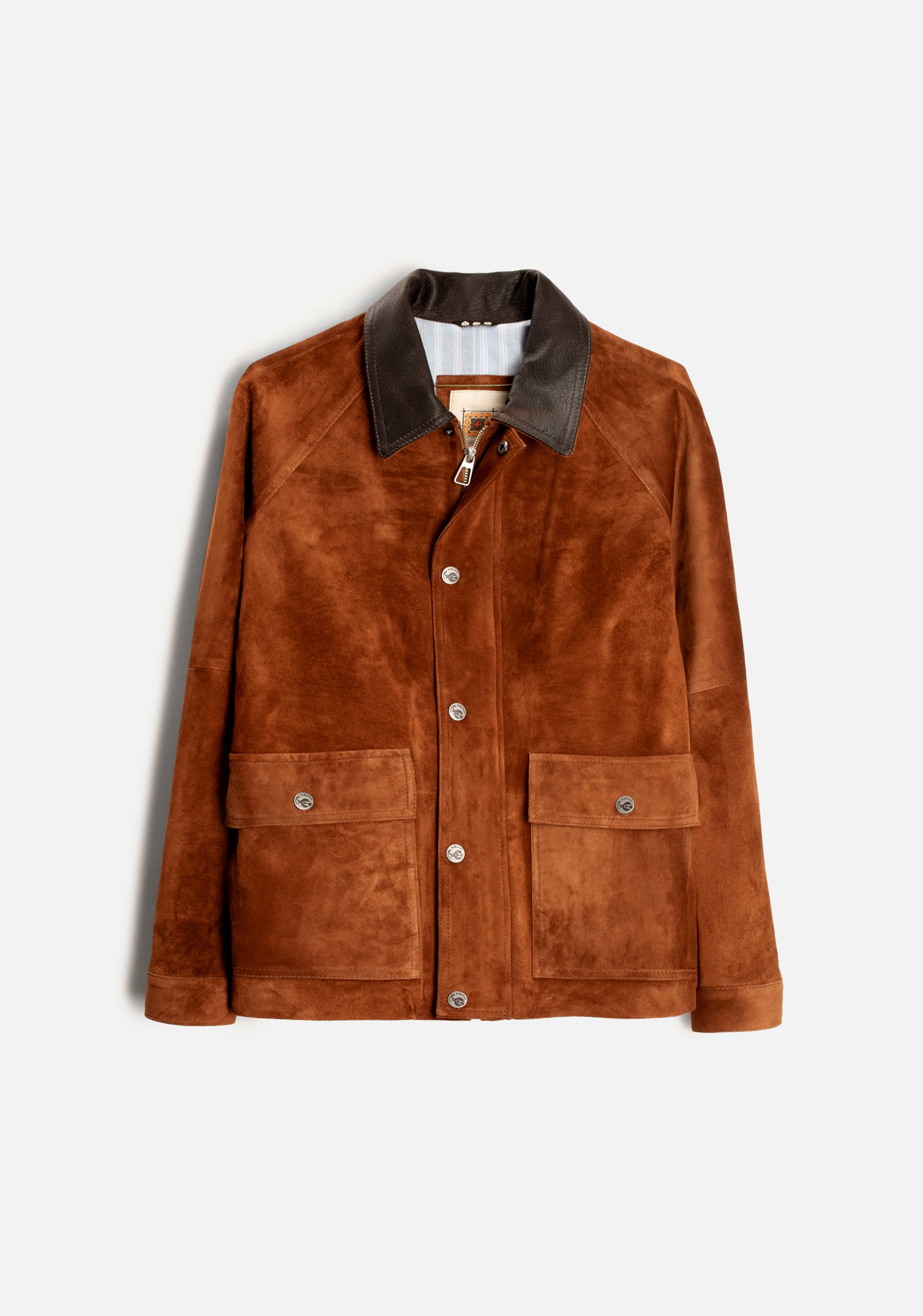 Chaqueta H Oia Gamuza Tabaco