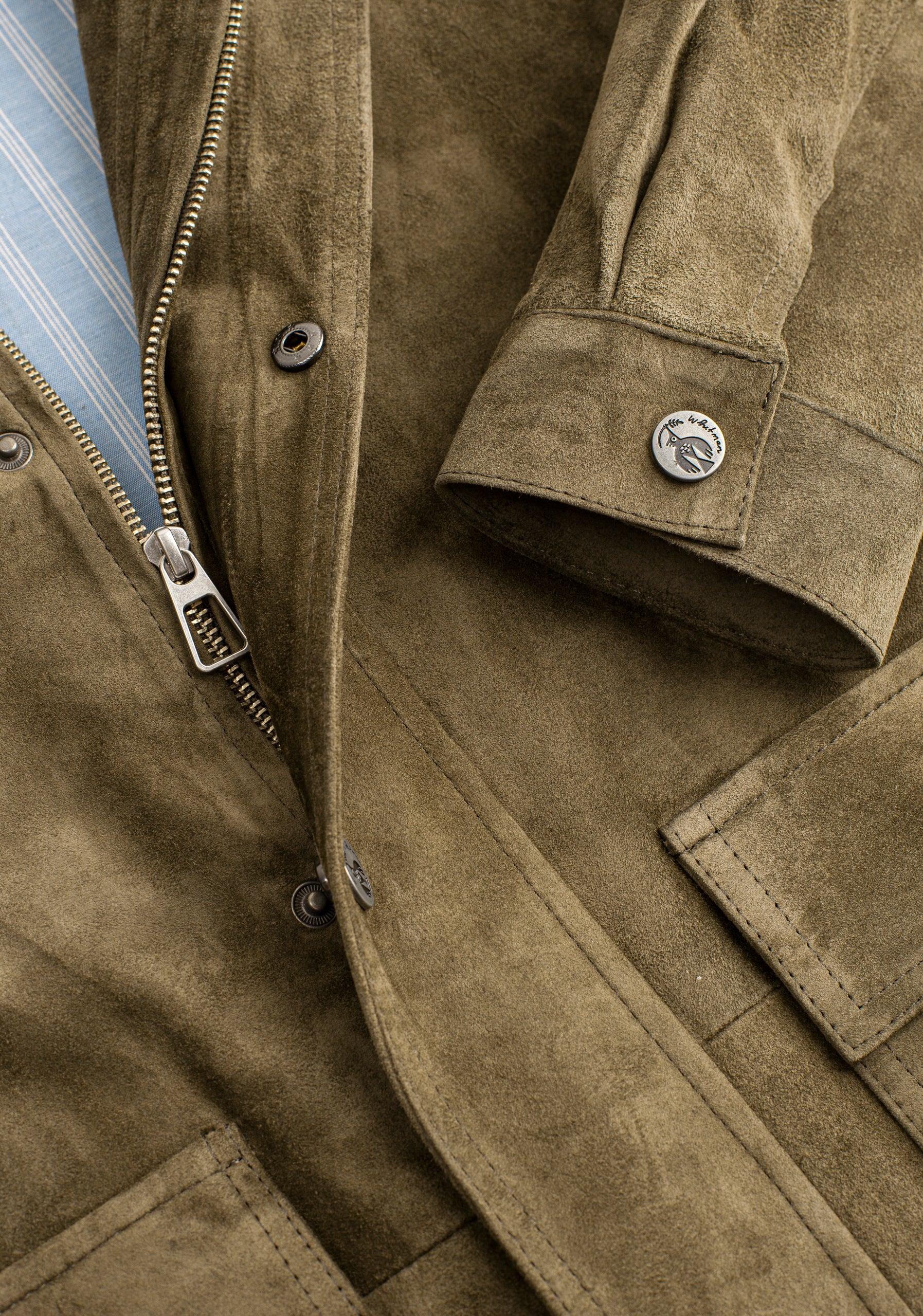 Chaqueta H Oia Gamuza Verde