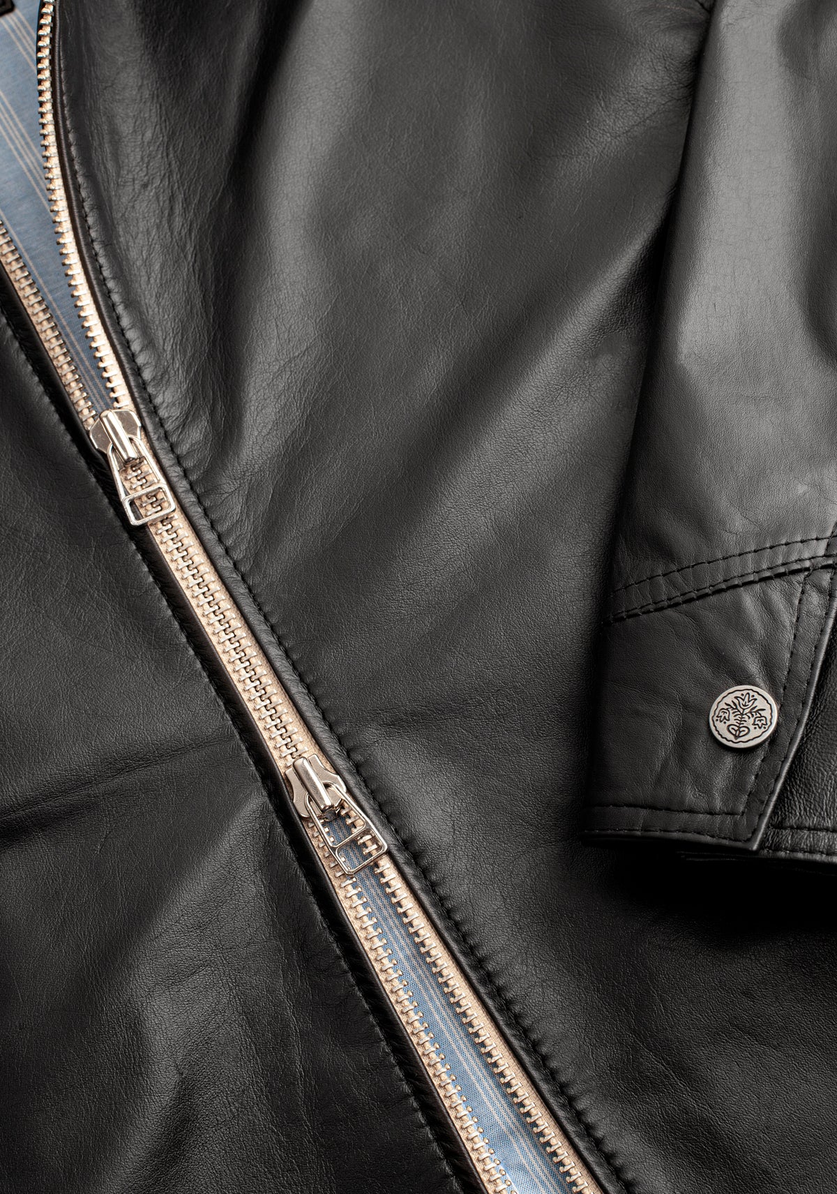 Chaqueta H Pilot Cuero Negro