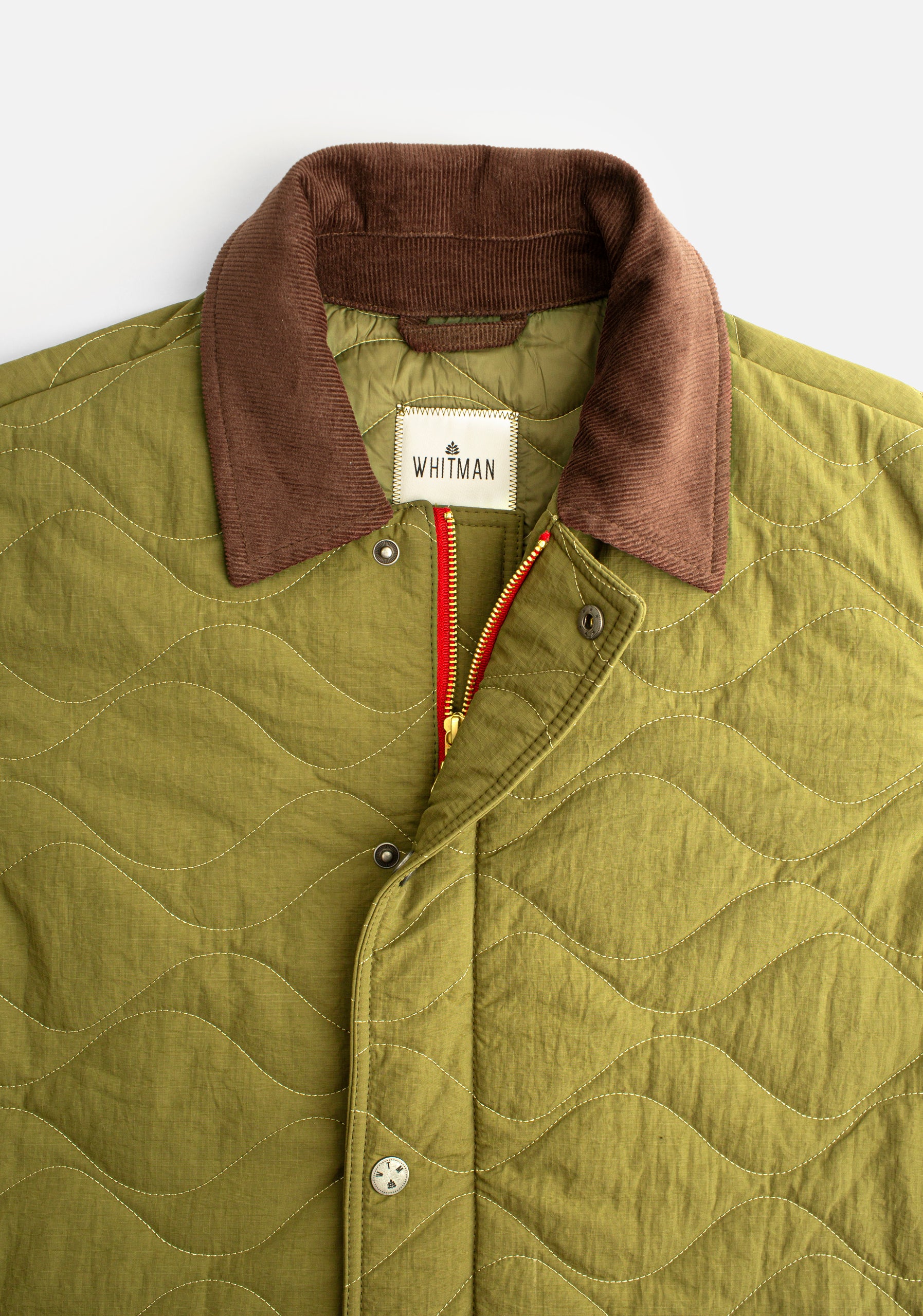 Chaqueta H Thomas Quilted Verde Olive