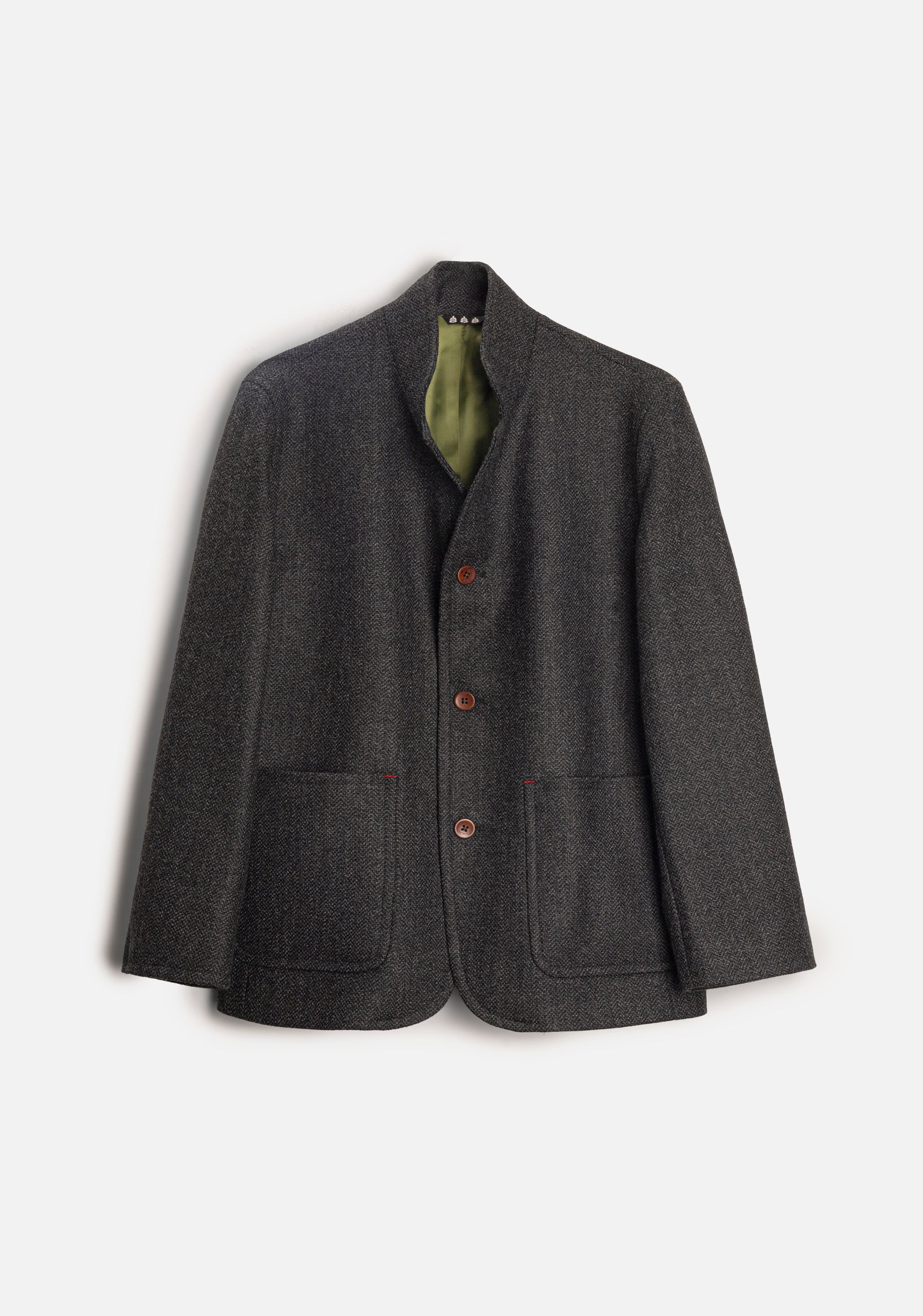 Chaqueta H Walt Lana Espina Gris Osc