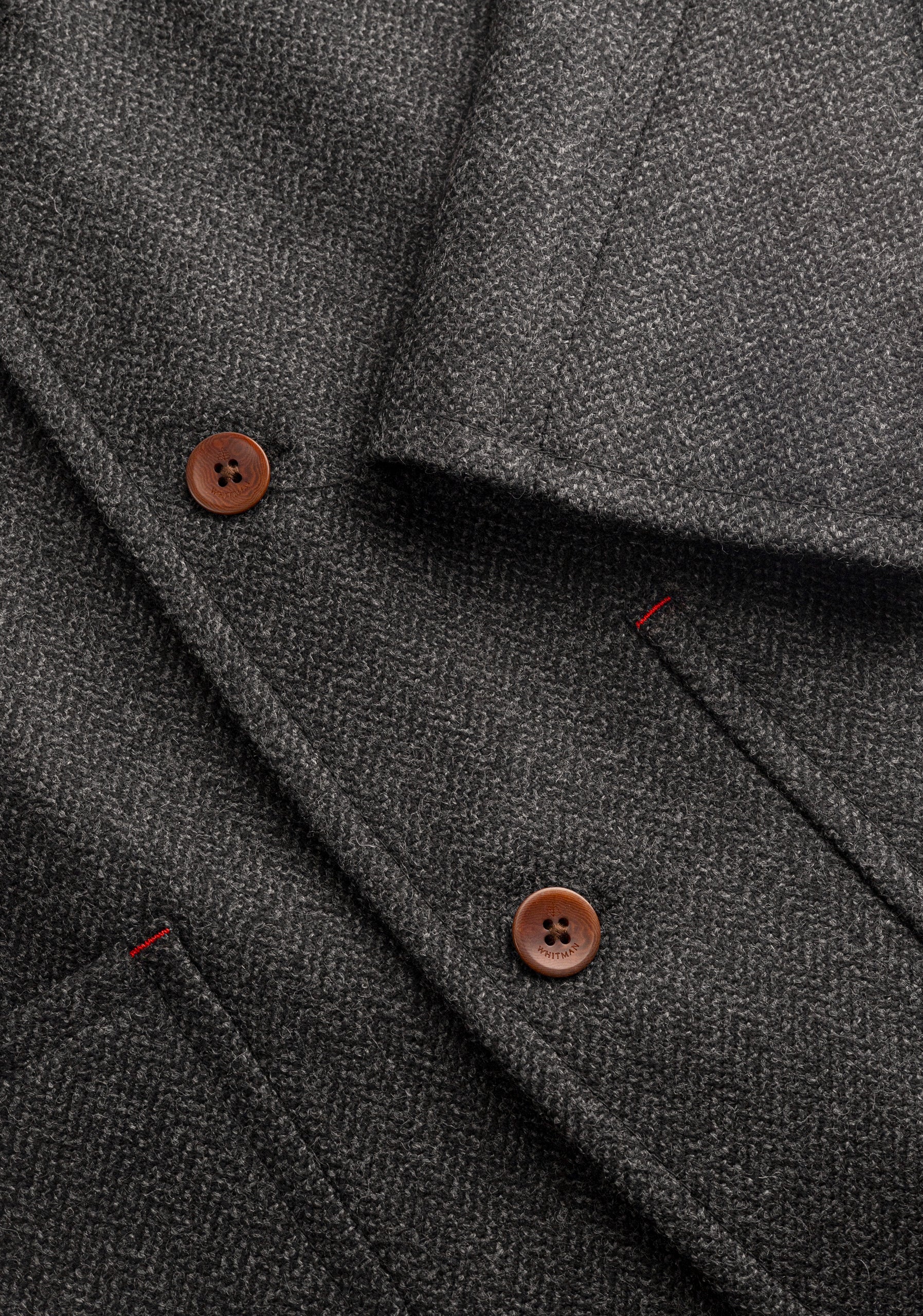 Chaqueta H Walt Lana Espina Gris Osc