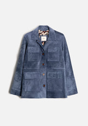 Chaqueta M Ruanda Gamuza Azul Med