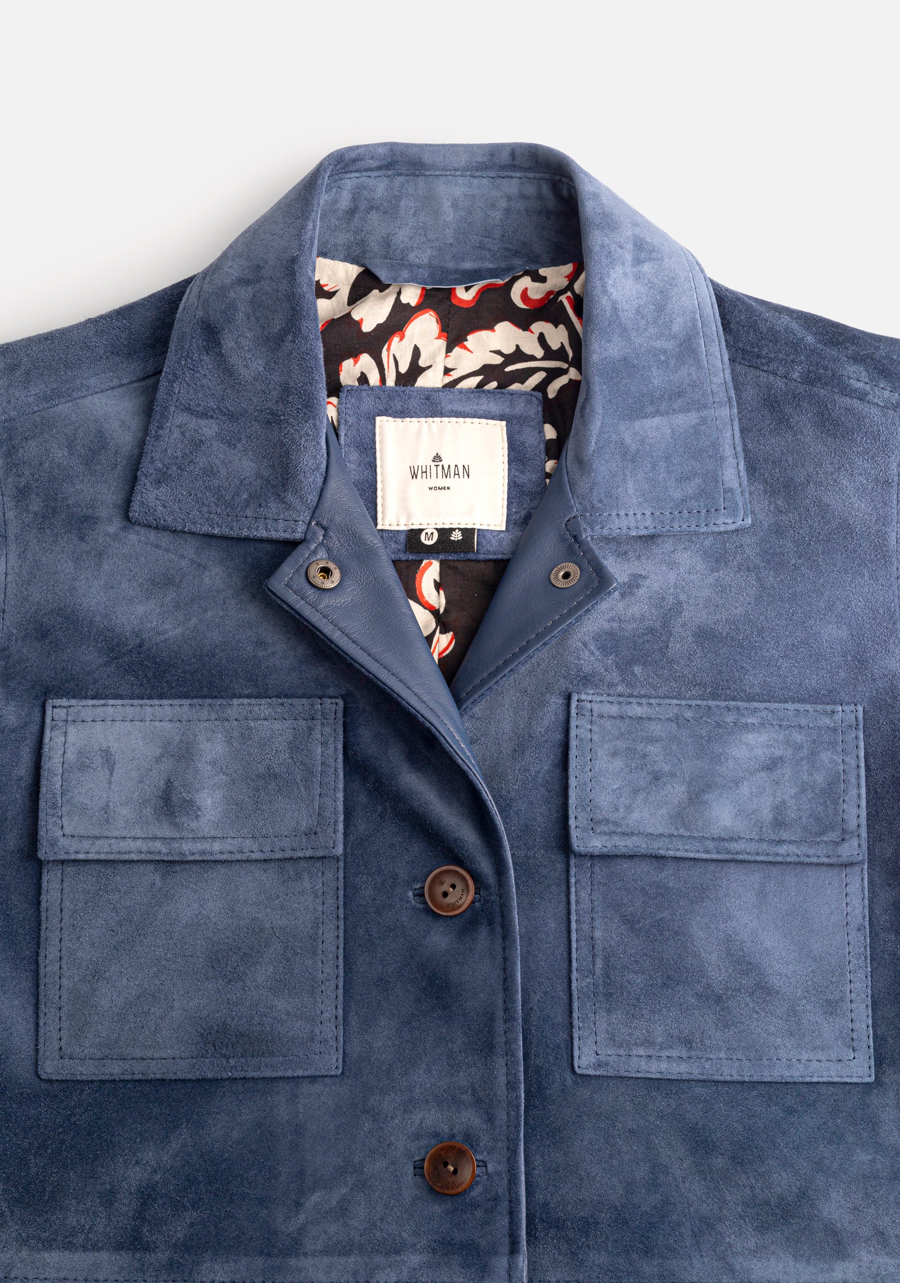 Chaqueta M Ruanda Gamuza Azul Med