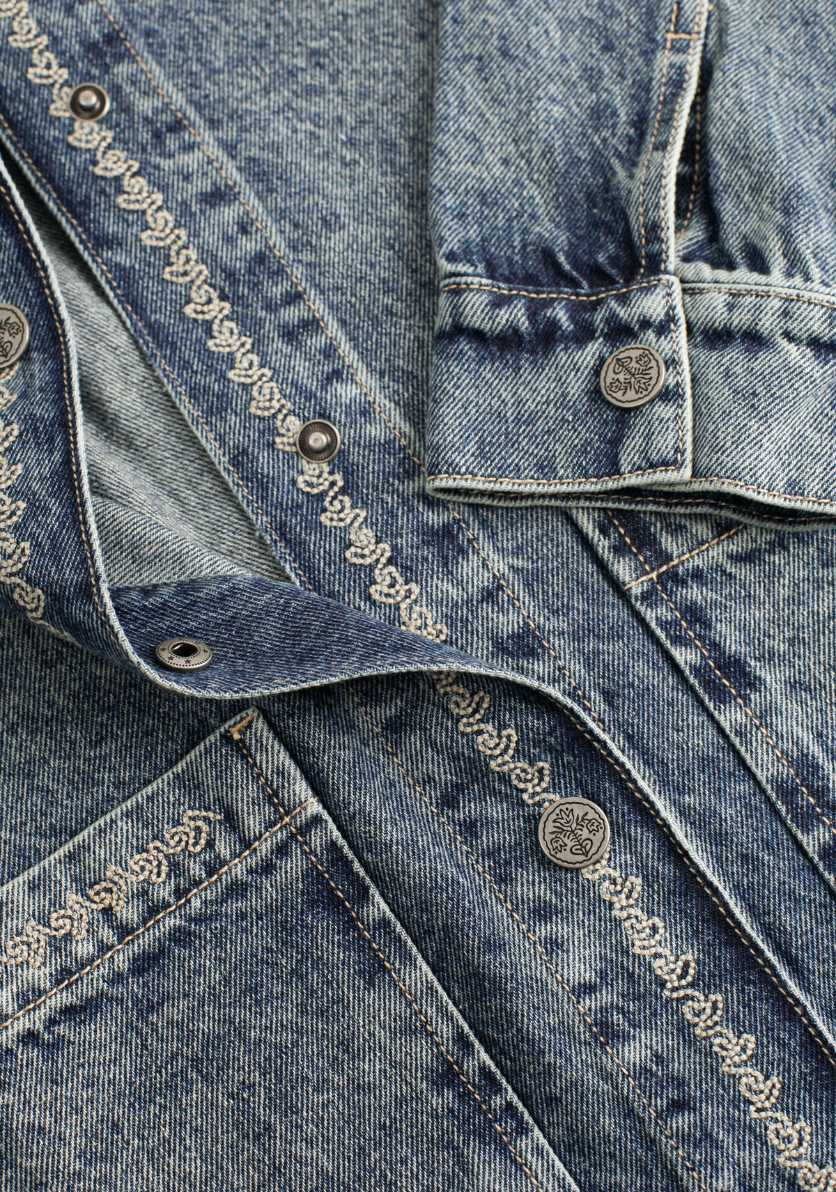 Chaqueta M Violetta Denim Bord Azul Medio