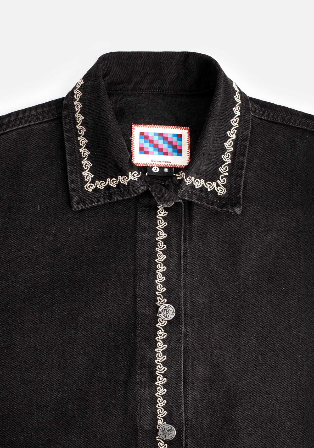 Chaqueta M Violetta Denim Bord. Negro