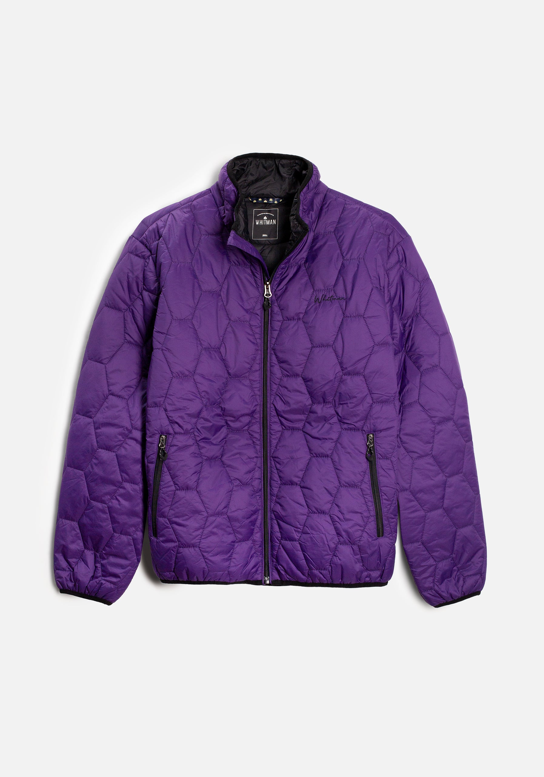 Chaqueta Padding Hexágonos Morada