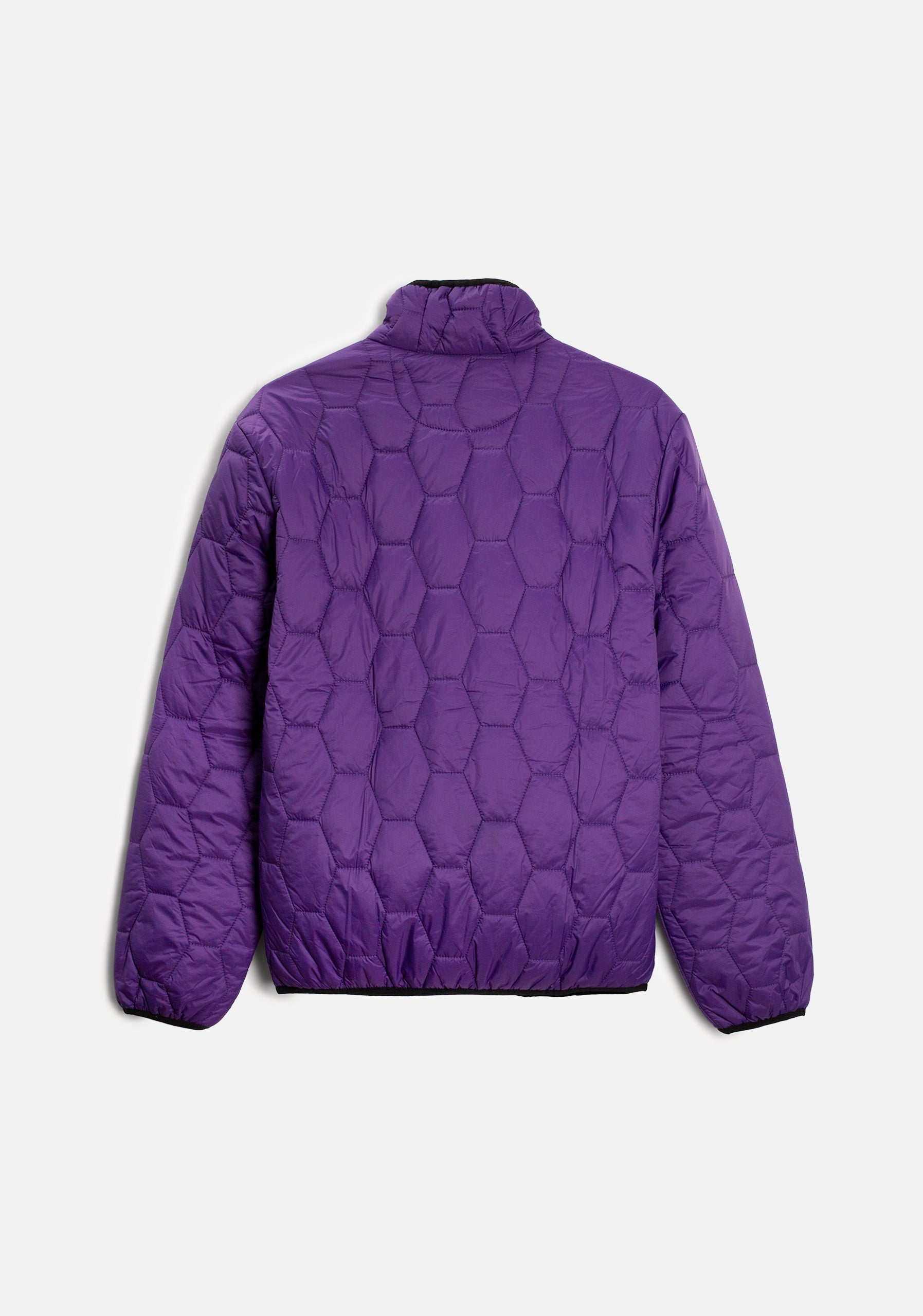 Chaqueta Padding Hexágonos Morada