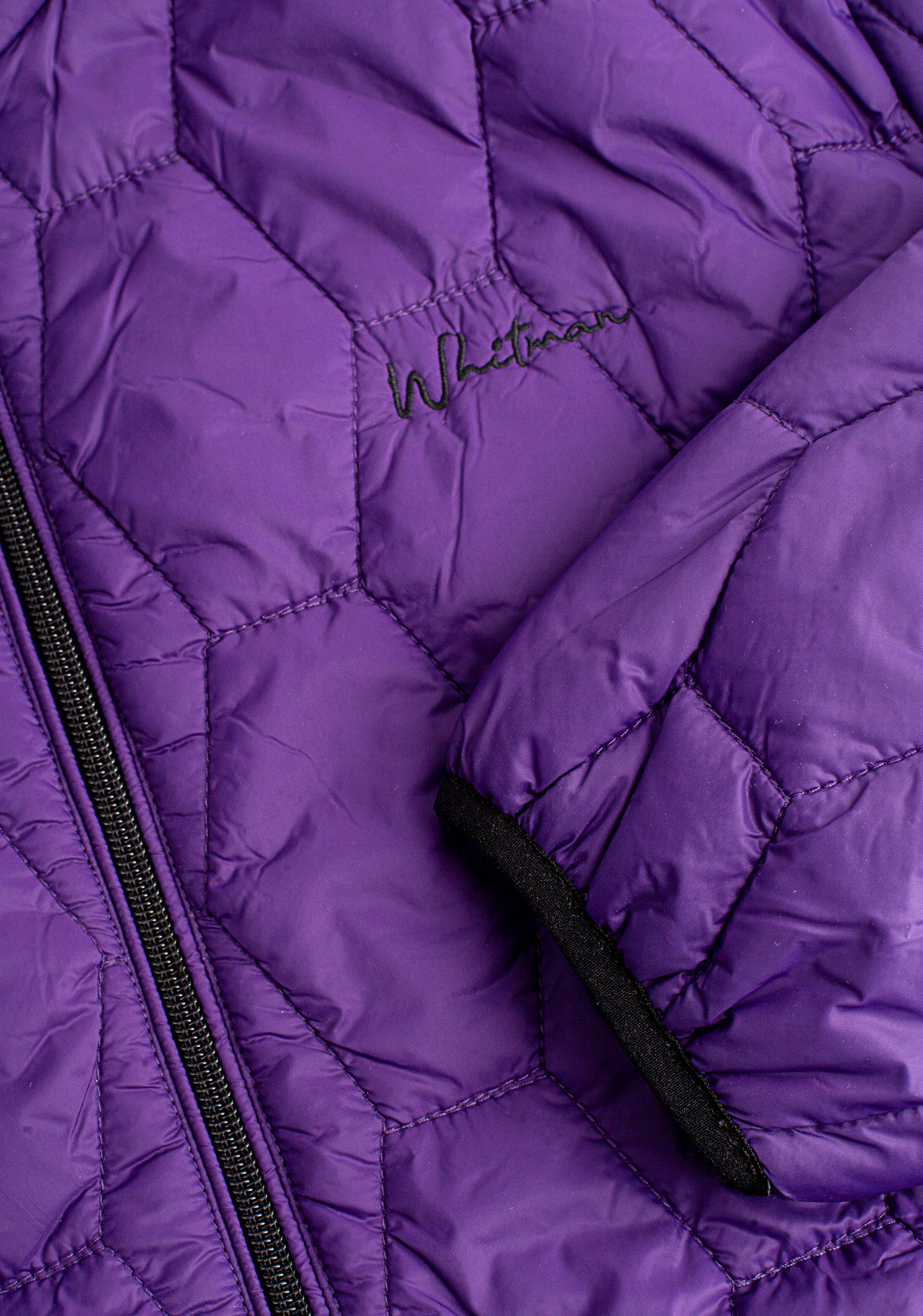 Chaqueta Padding Hexágonos Morada