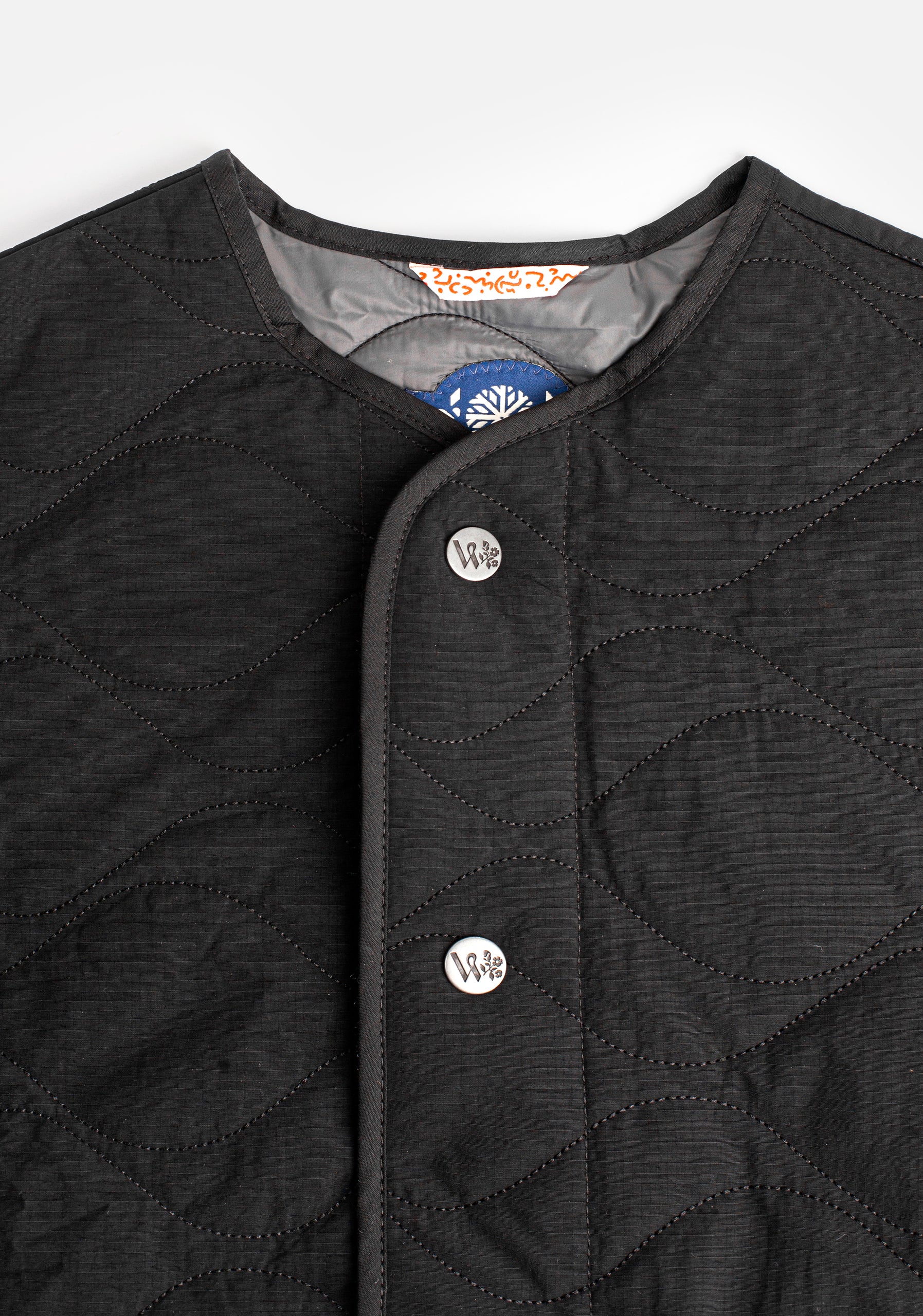 Chaqueta U Kenji Quilted Negro
