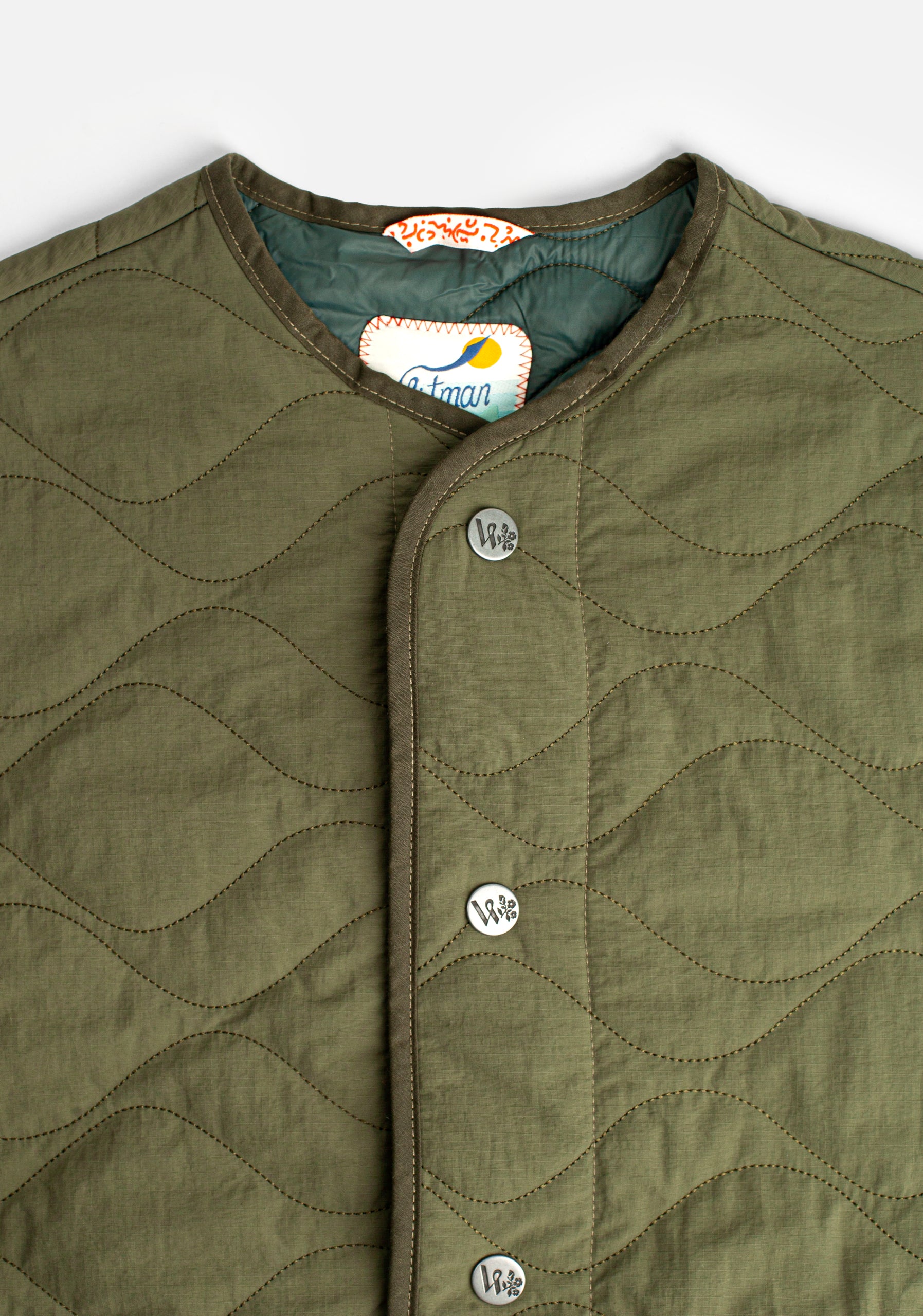 Chaqueta U Kenji Quilted Verde Osc