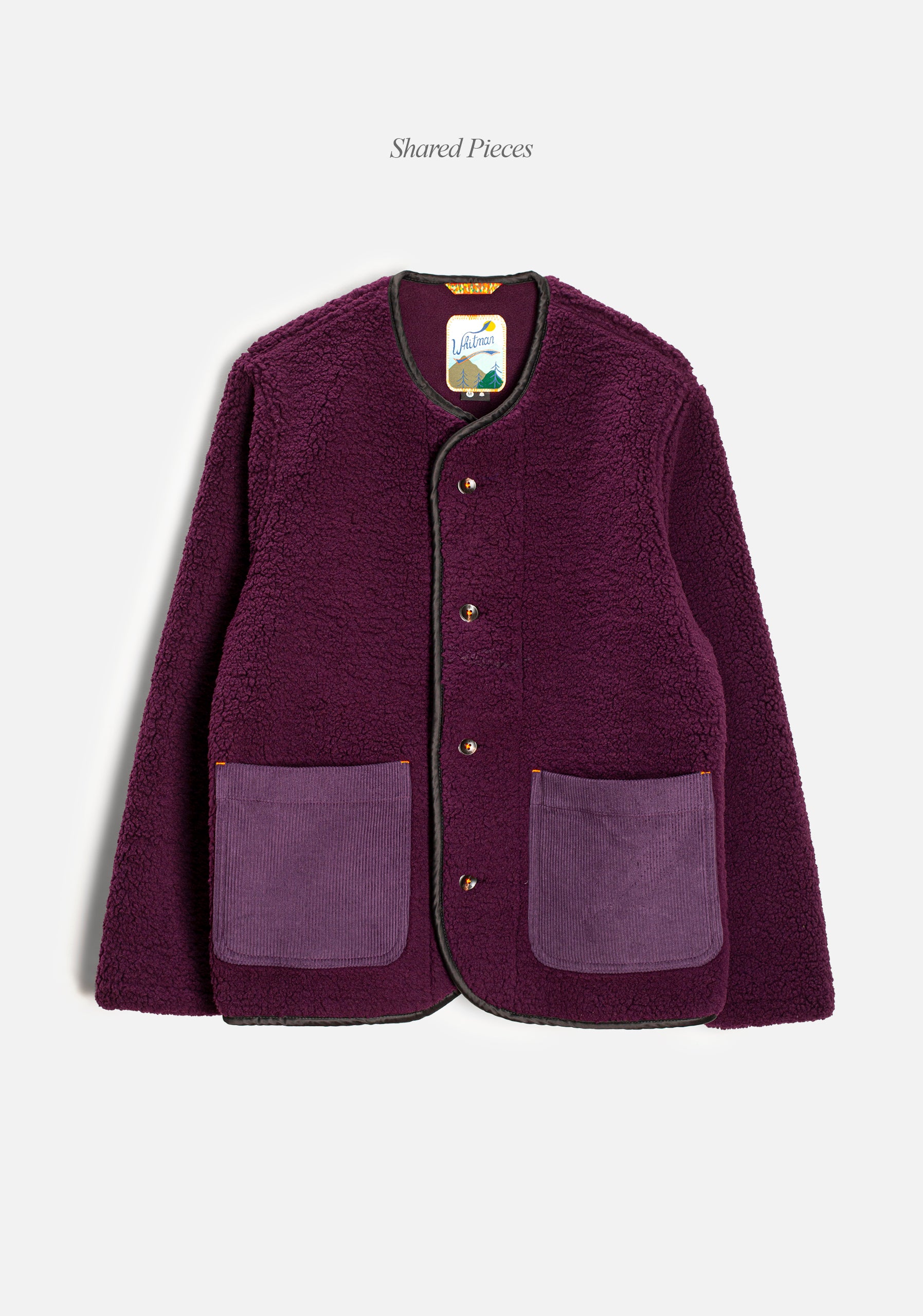 Chaqueta U Toscana Sherpa Morado-1