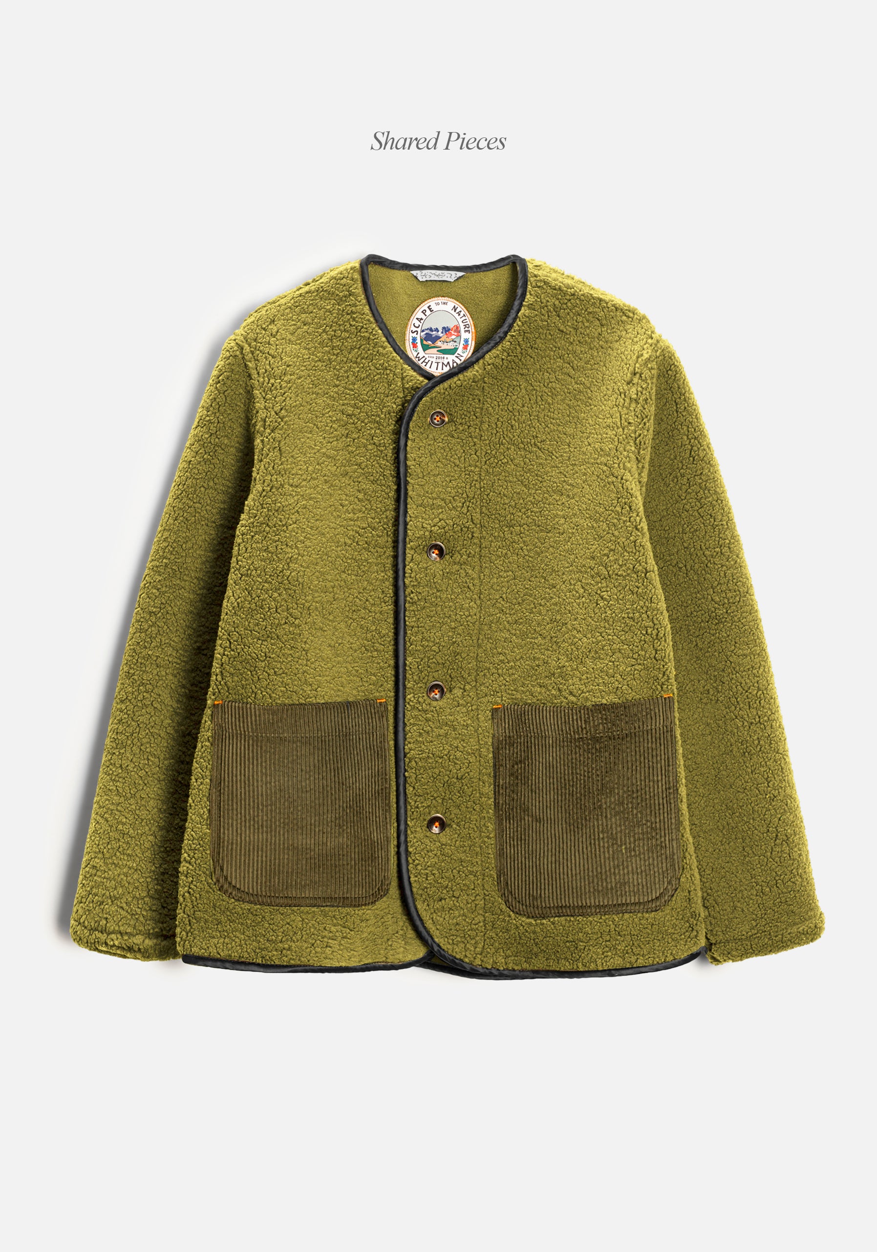 Chaqueta U Toscana Sherpa Verde Olive-1