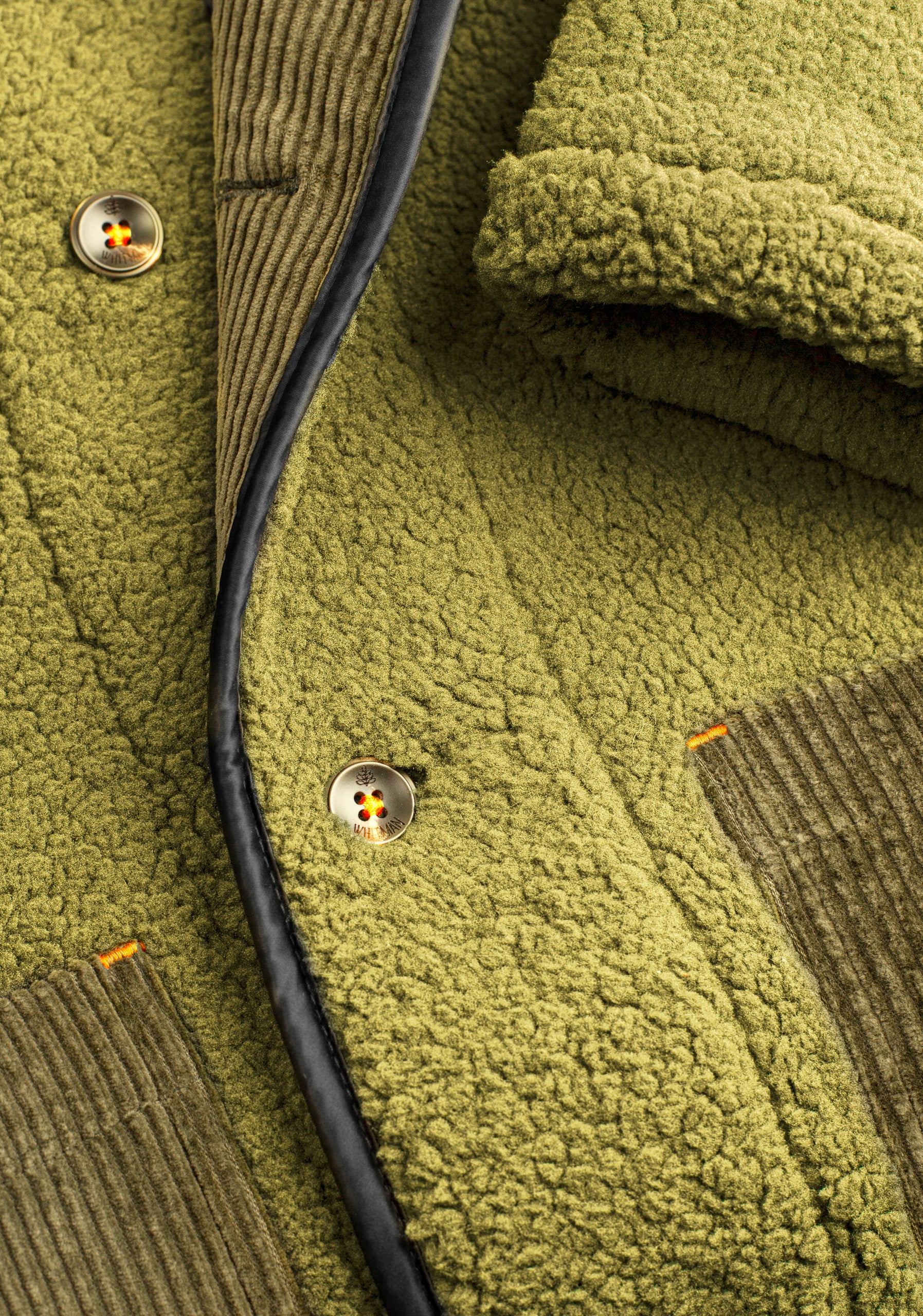 Chaqueta U Toscana Sherpa Verde Olive-2