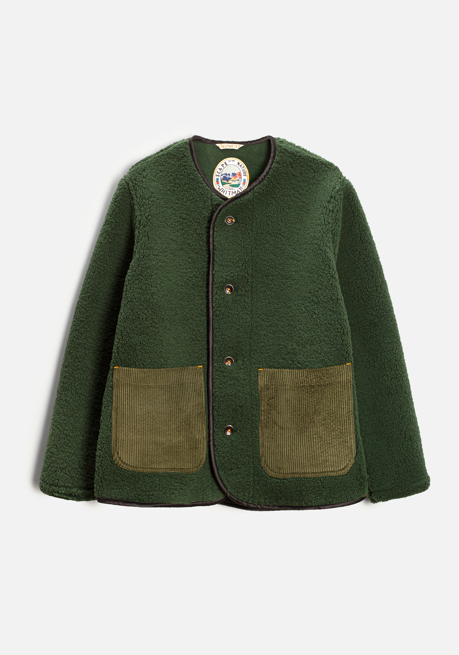 Chaqueta U Toscana Sherpa Verde Osc