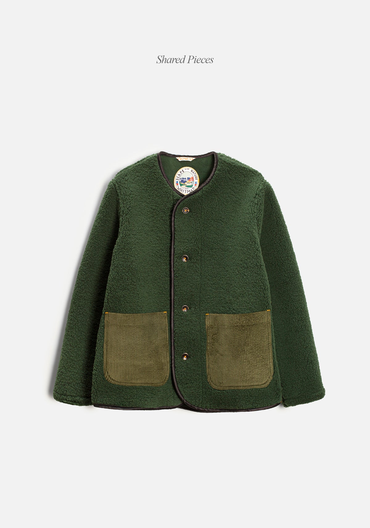 Chaqueta U Toscana Sherpa Verde Osc