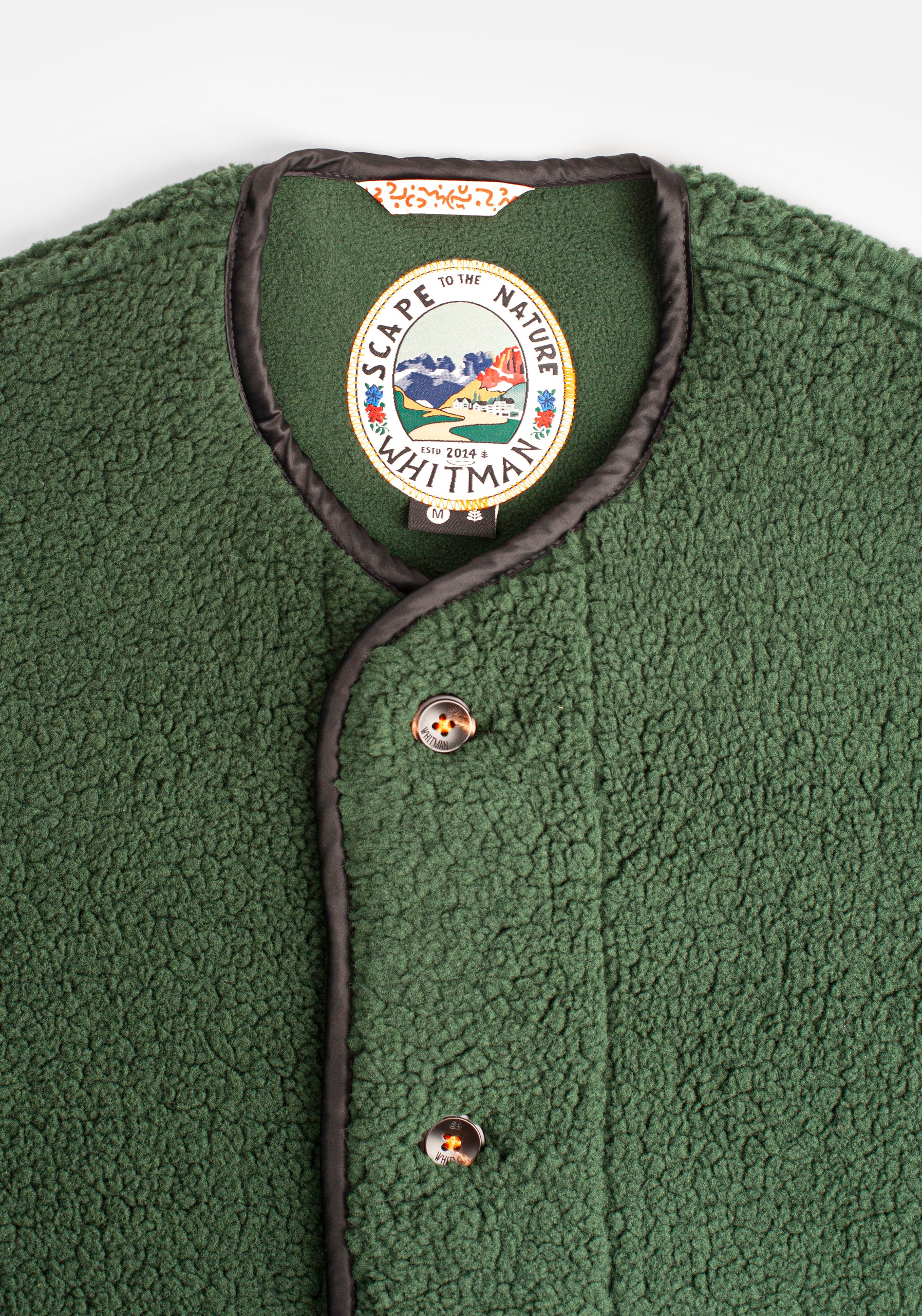 Chaqueta U Toscana Sherpa Verde Osc