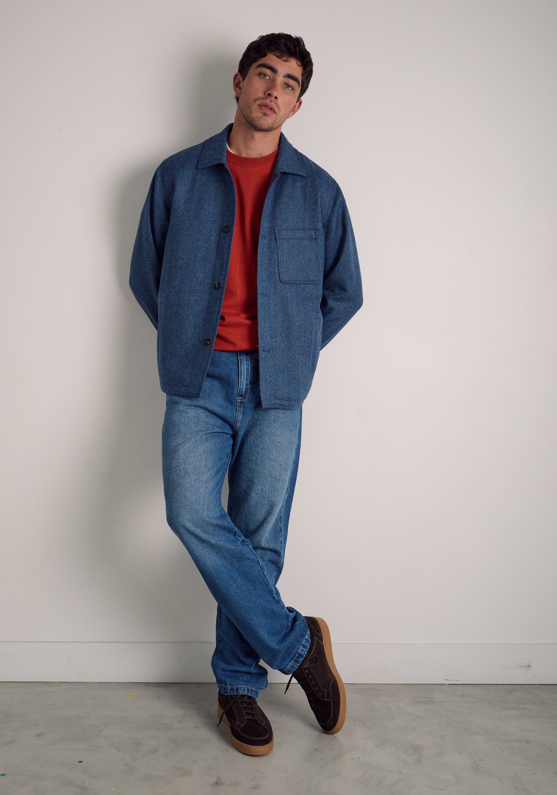 Chaqueta H Clapton Espina Azul Medio