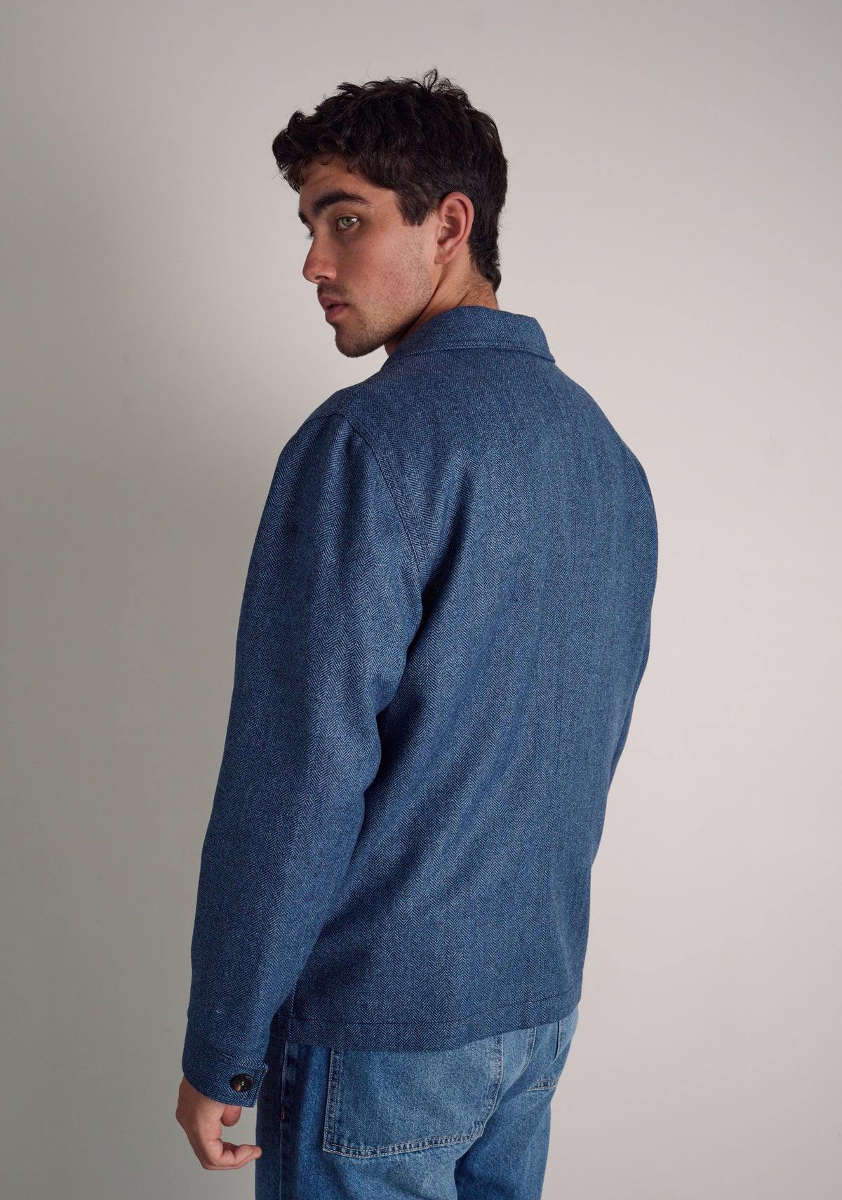 Chaqueta H Clapton Espina Azul Medio
