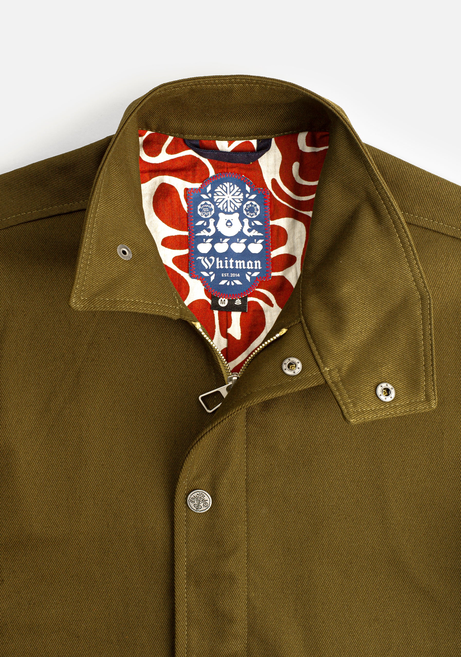 Chaqueta H Milos Algodón Unicolor Verde Medio