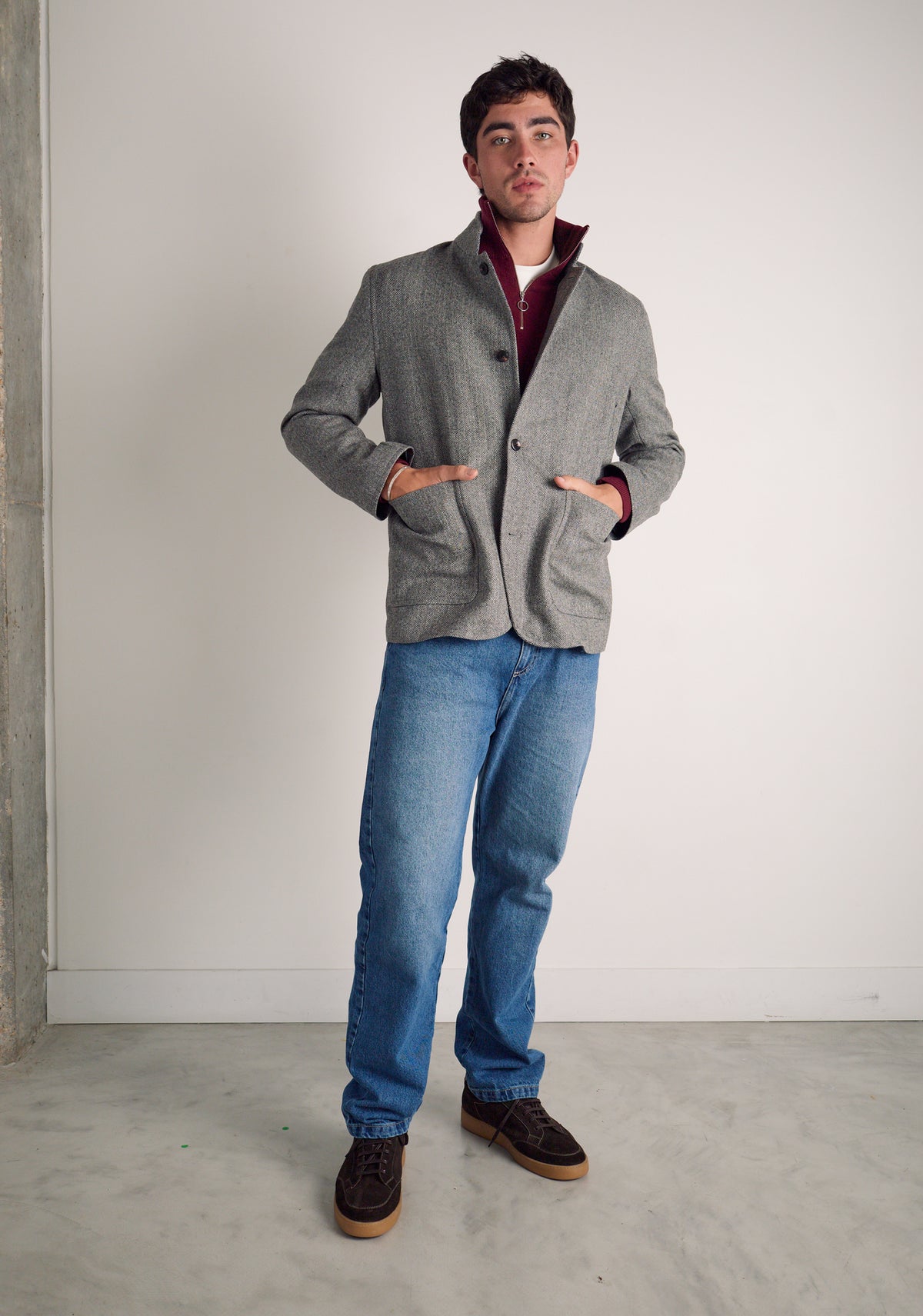 Chaqueta H Walt Espina Gris Med-3