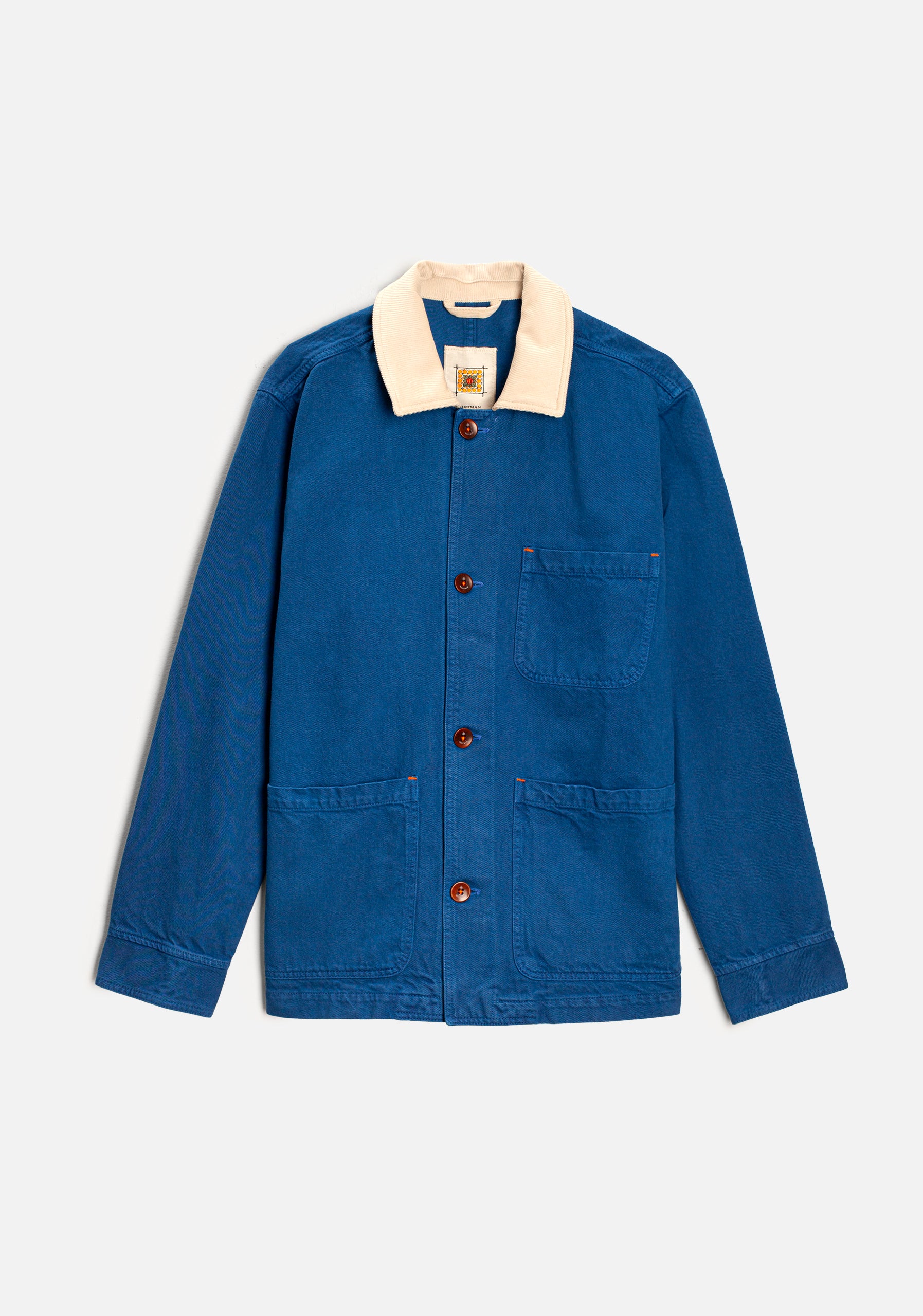 Chaqueta U Boston Garment Dyed Azul Medio